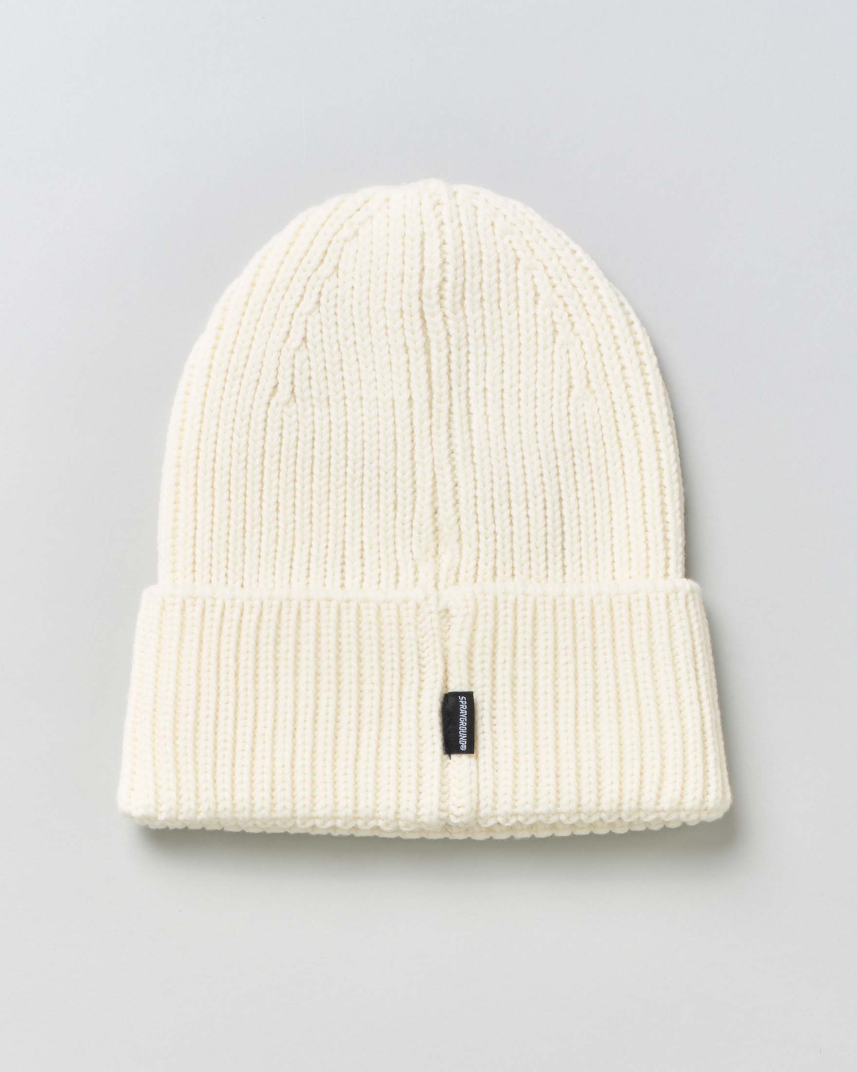 Berretto Sprayground bianco a costine con logo icon image