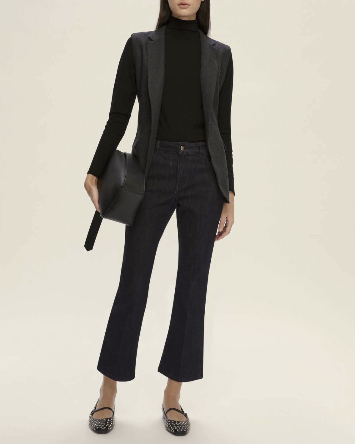 Dolcevita nero Emme Marella in misto viscosa