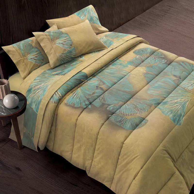 Gabel Trapunta Matrimoniale In Cotone Floreale 260x260 Cm: Invernale, Anallergica, Made In Italy (Memoire)