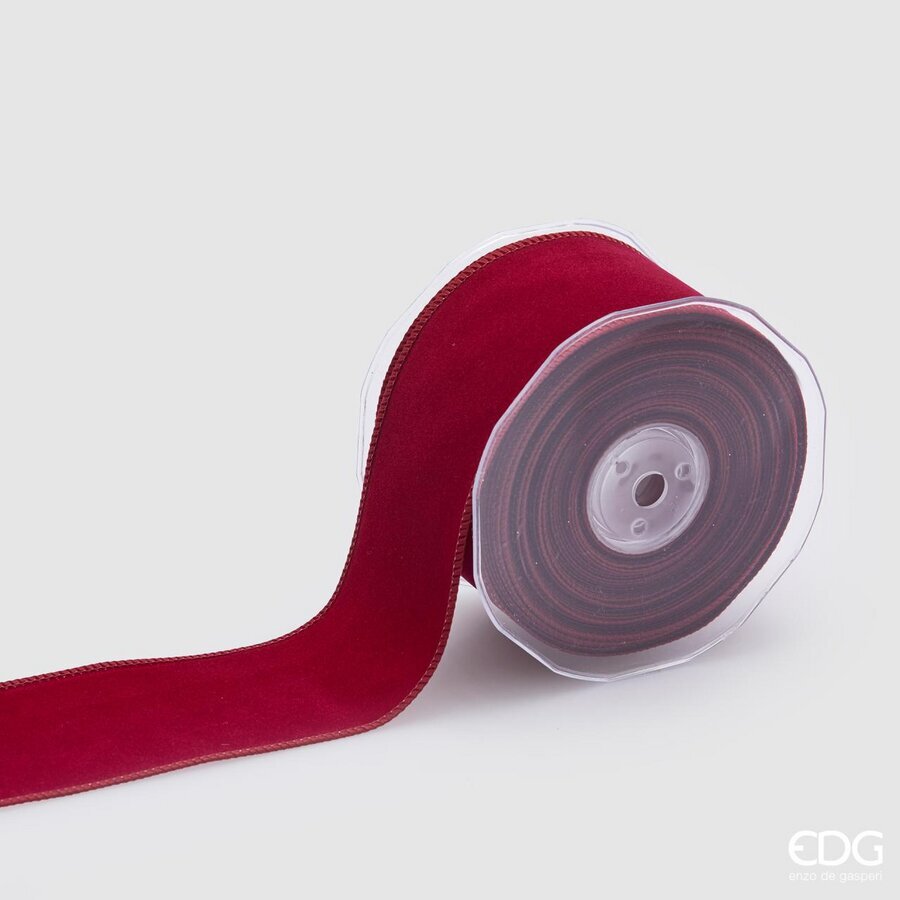 Nastro Calume Burgundy 65 mm. 10 mt. Edg