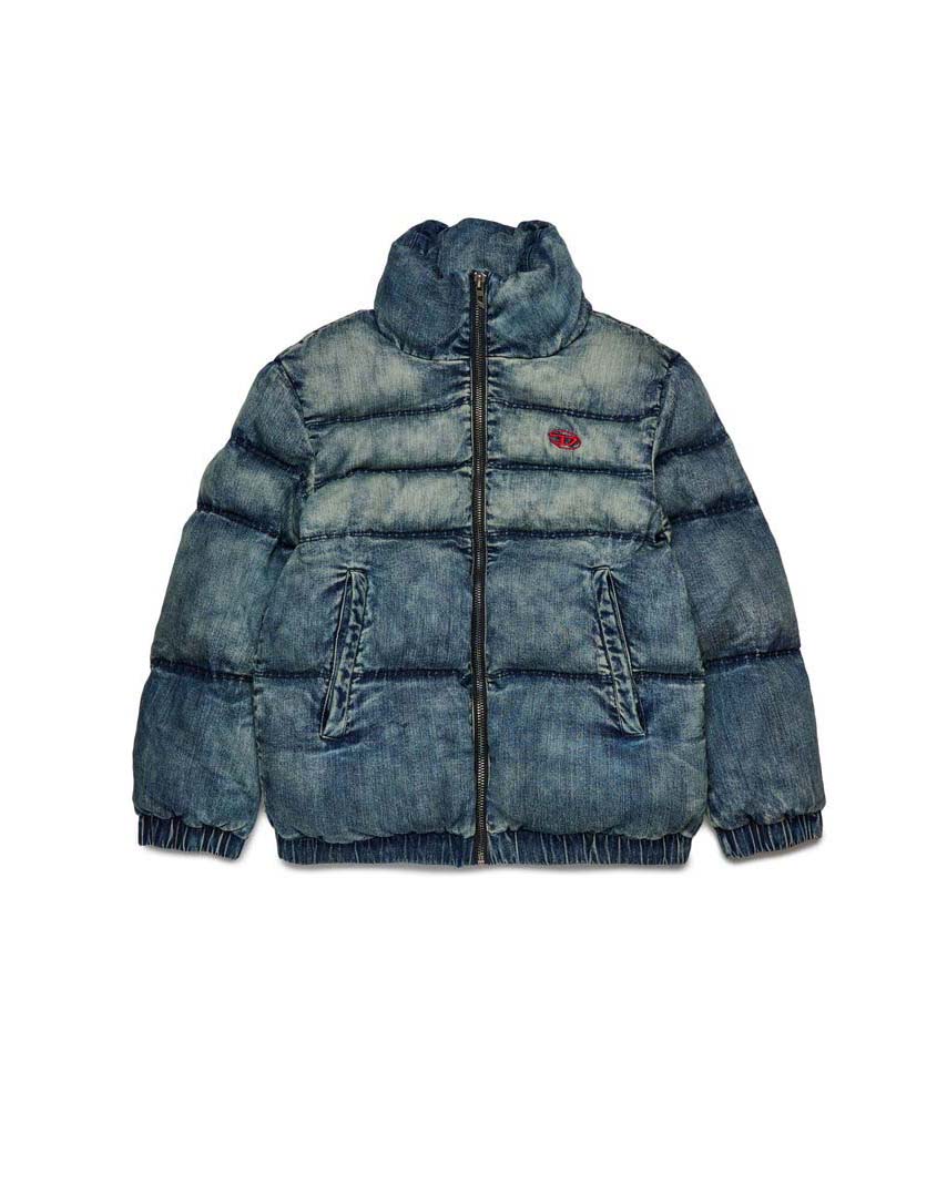 Piumino Diesel in denim stone washed