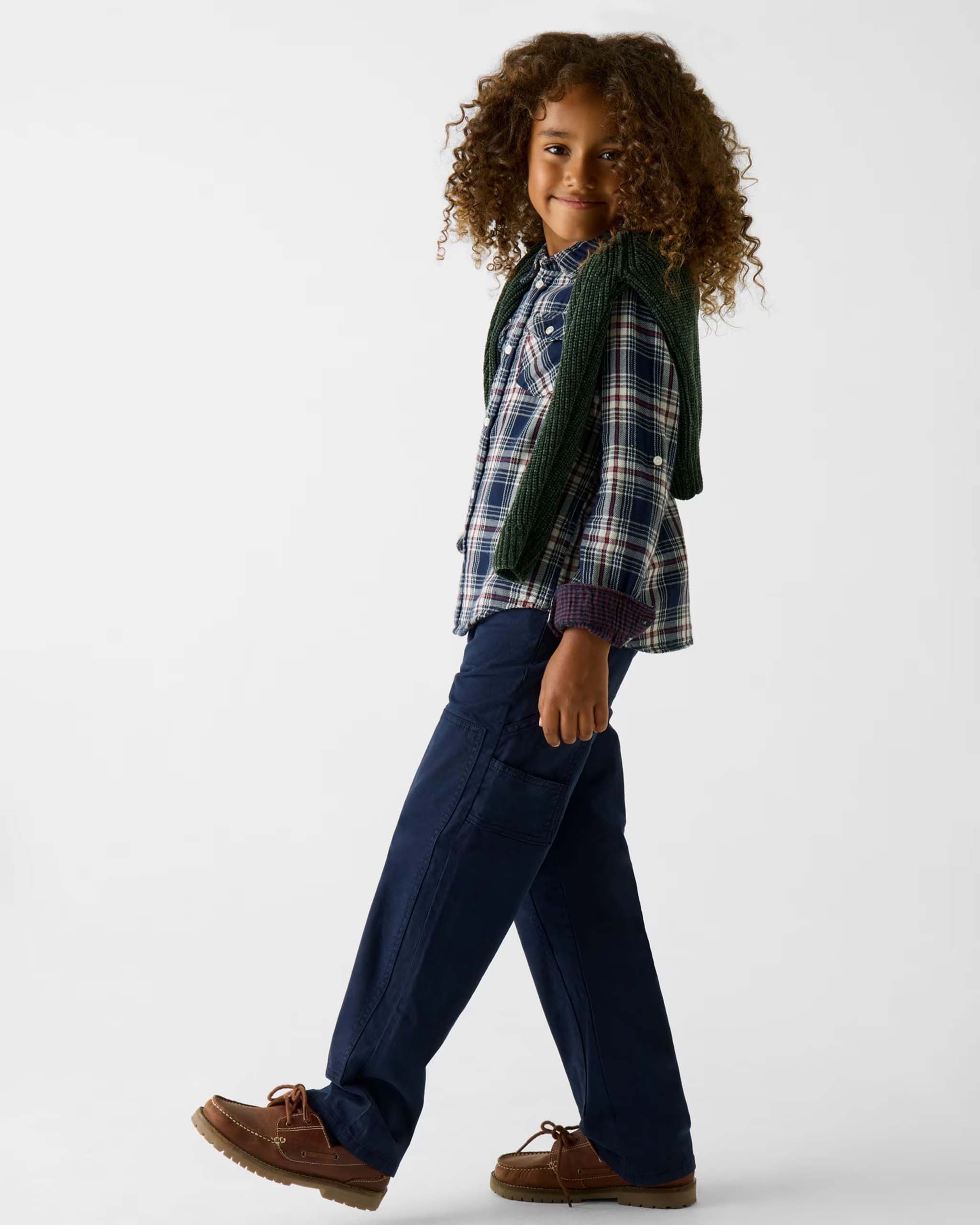 Camicia Guess di puro cotone a quadri blu e rossi image