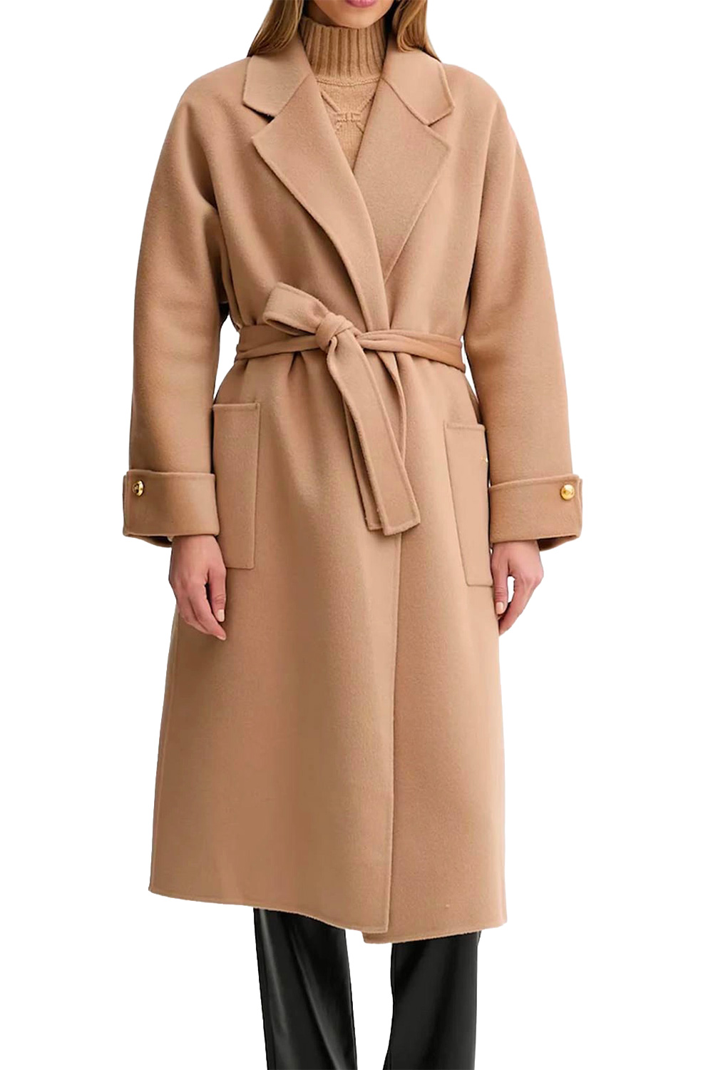 Cappotto in Panno di Misto Lana Double