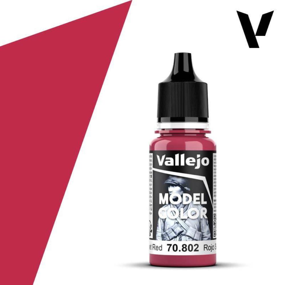 Vallejo Model Color Matt 045 - Sunset Red 18 ml | Steel Models