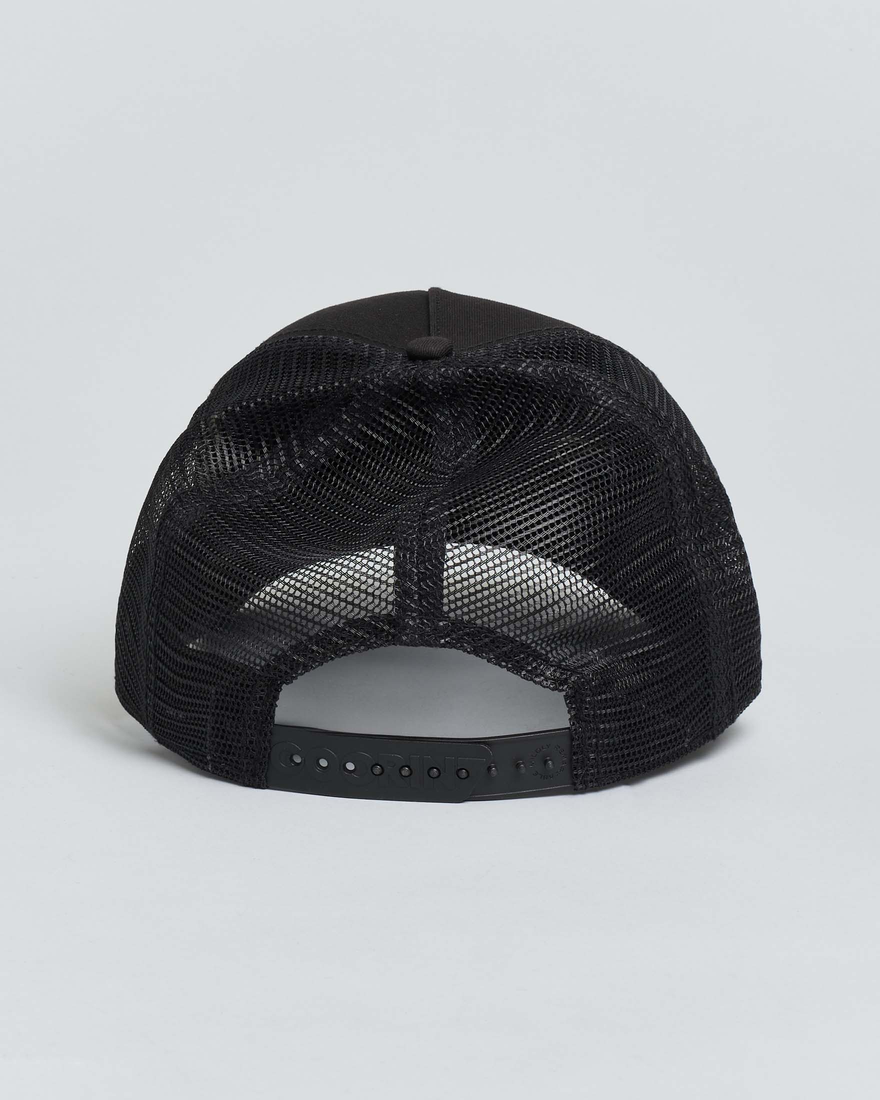 Berretto Goorin Bros trucker Panther nero con patch pantera in similpelle image