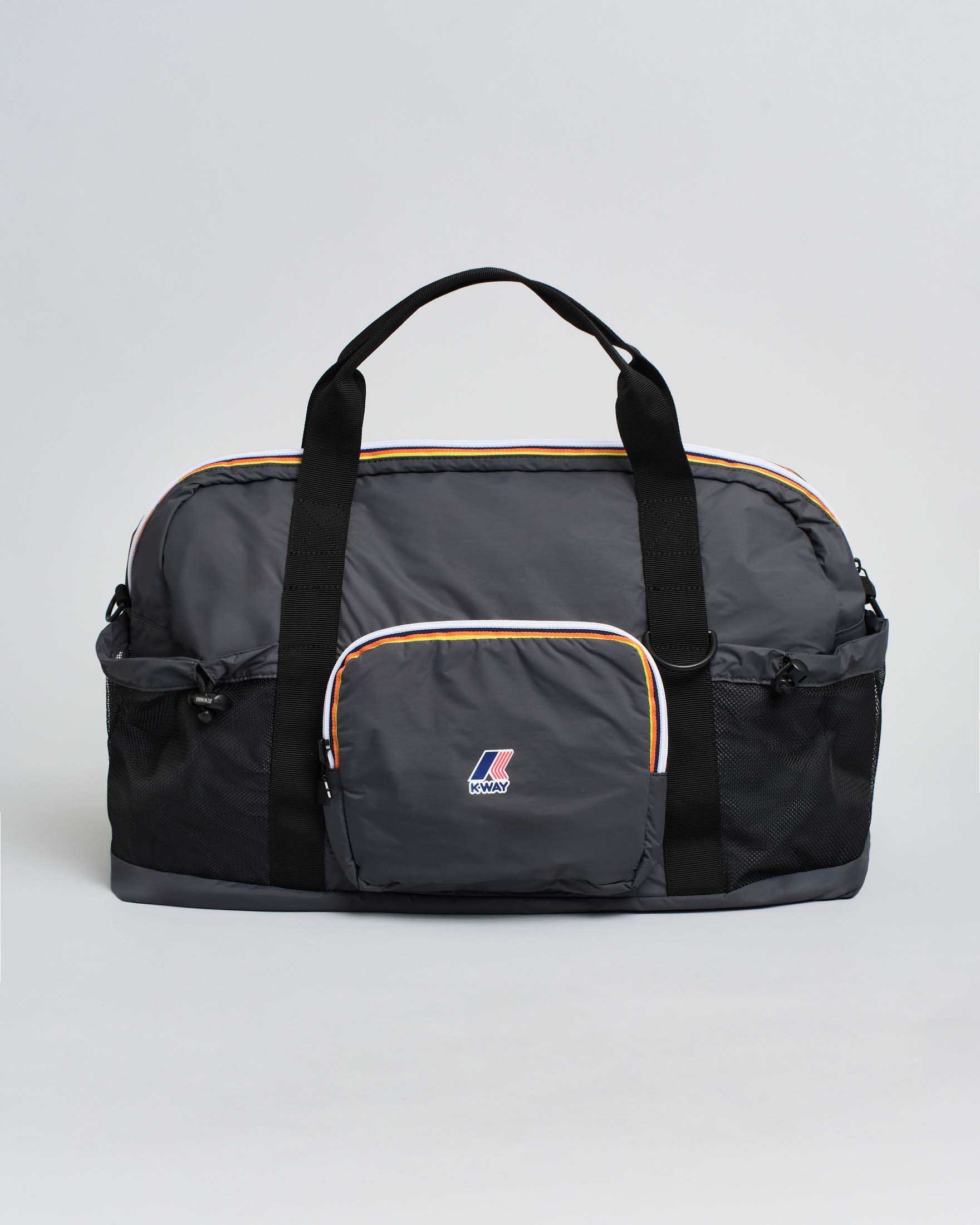 Borsone weekend K-way Marcel antracite in nylon ripstop leggero