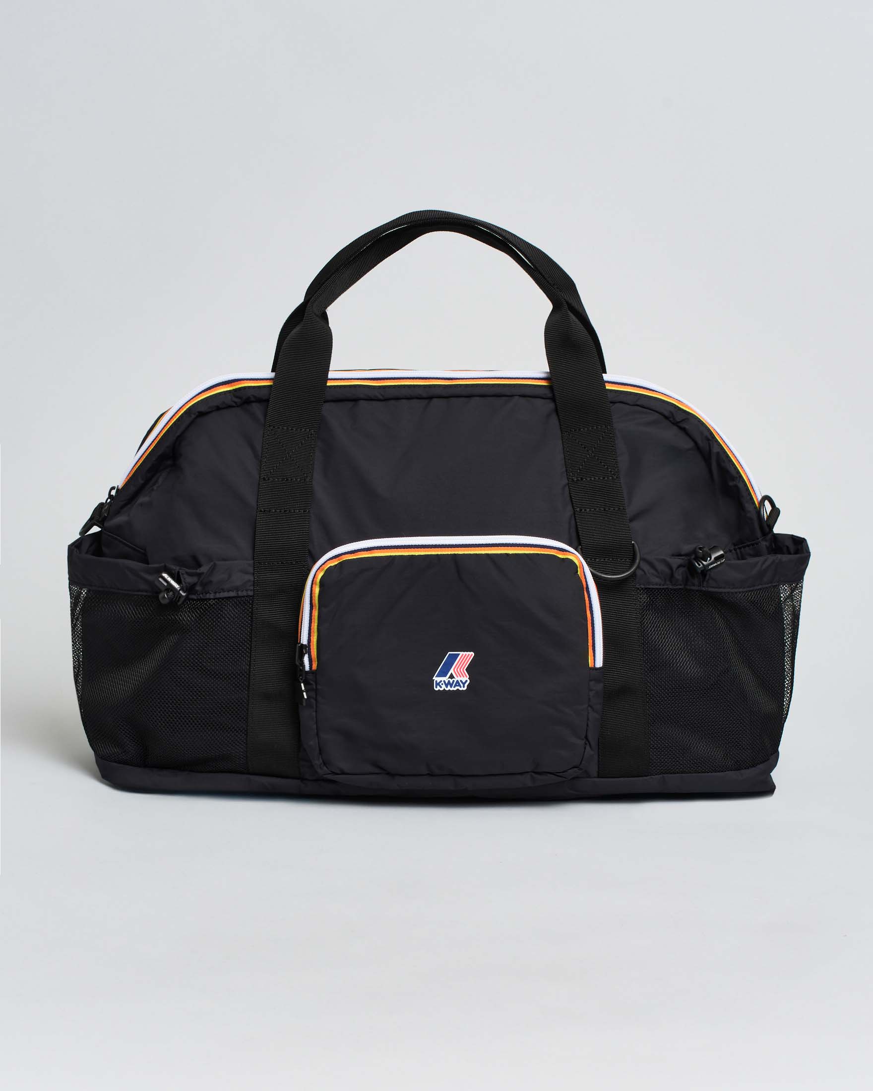 Borsone weekend K-way Marcel nero in nylon ripstop leggero