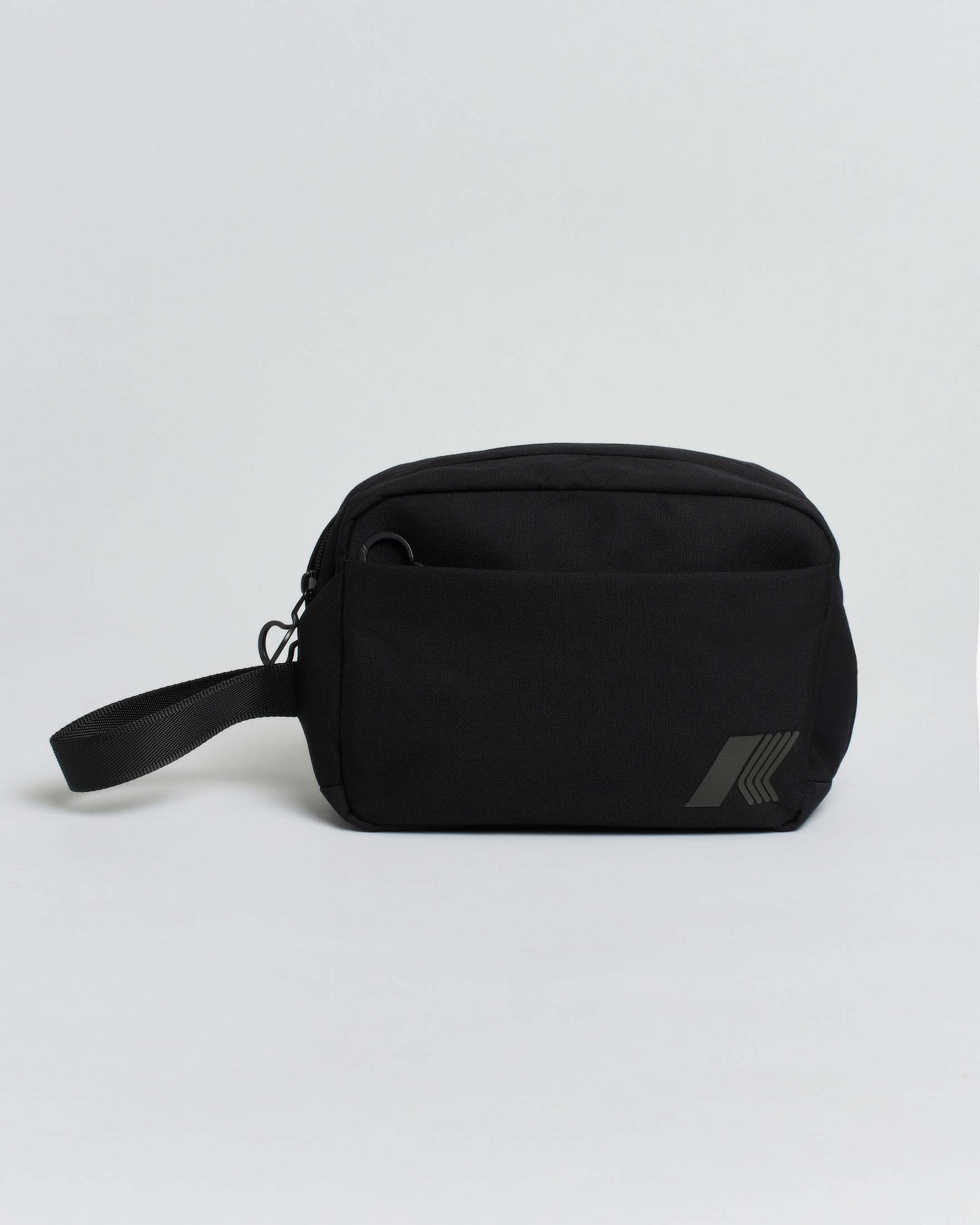 Beauty case K-way Travis nero in cordura impermeabile