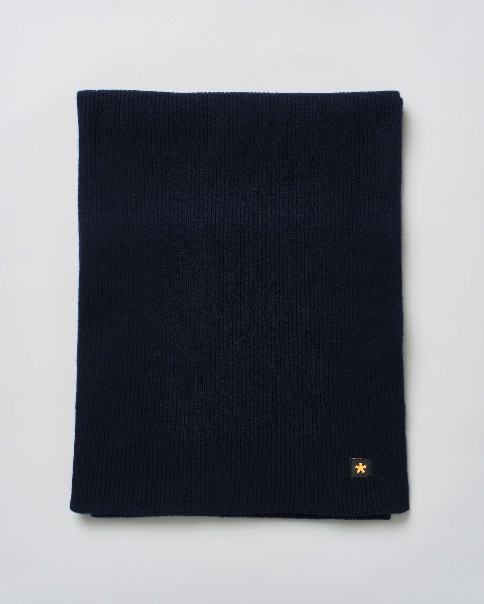 Sciarpa My Stuff blu in lana a costine