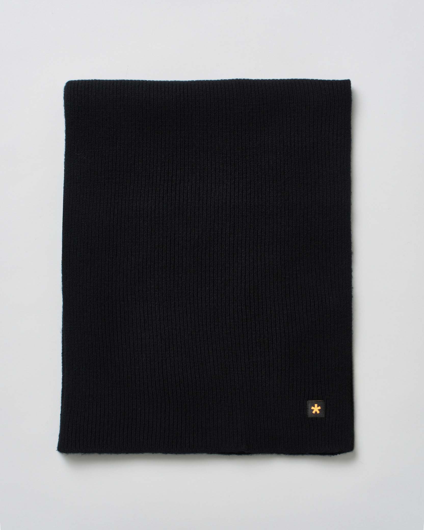 Sciarpa My Stuff nera in lana a costine