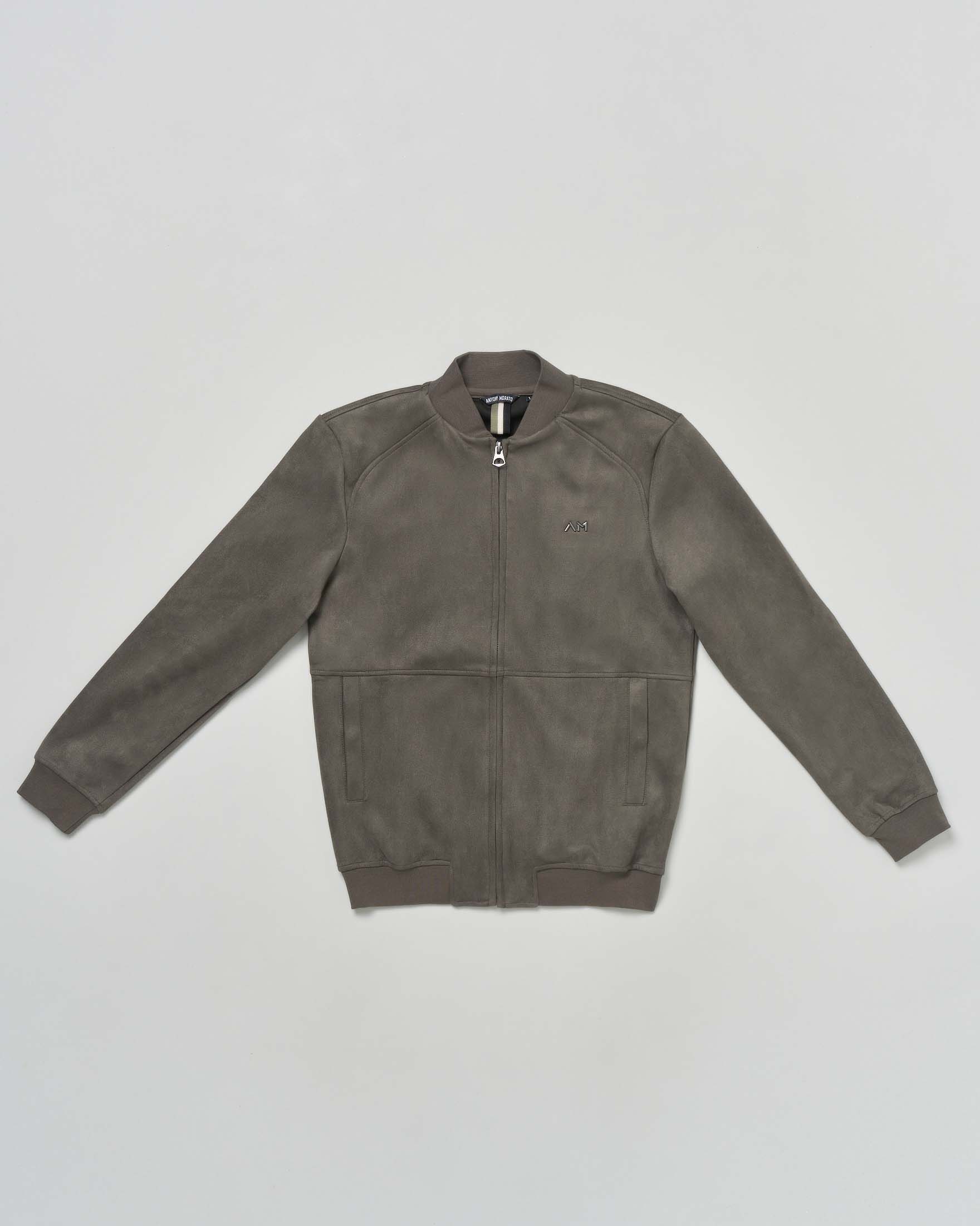 Bomber Antony Morato in suede verde militare