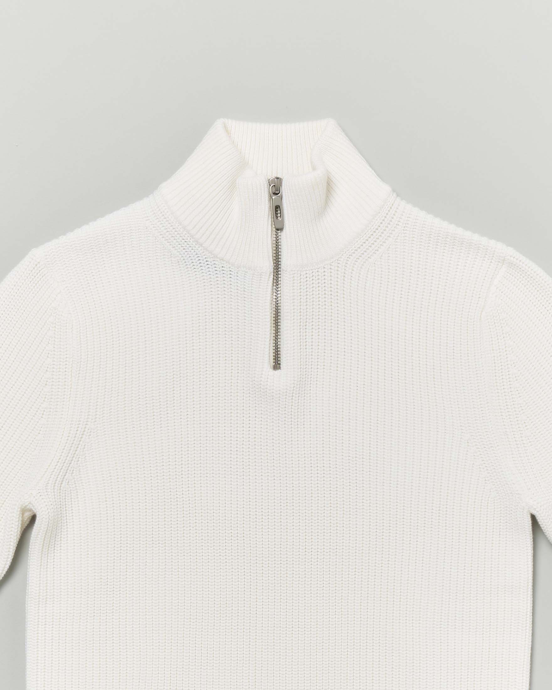 Maglia bianca Antony Morato a collo alto con zip image