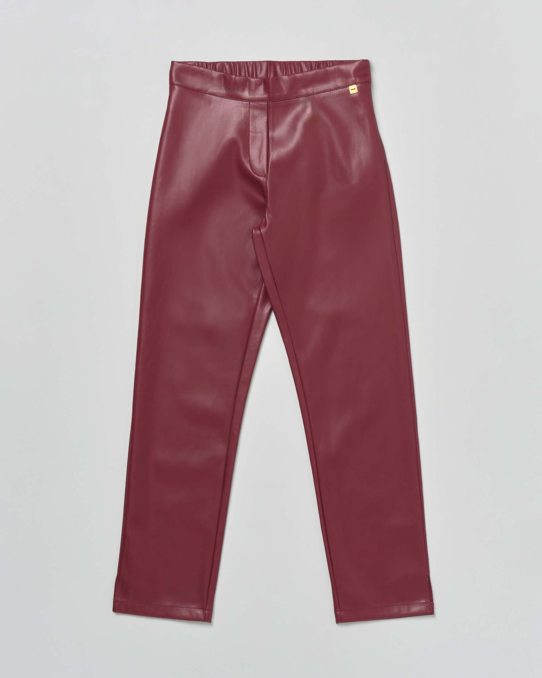 Pantalone Manila Grace in ecopelle bordeaux