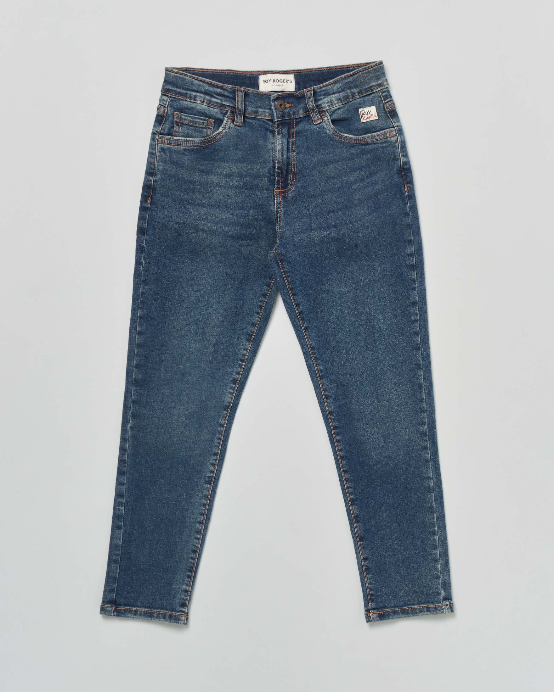Jeans Roy Roger's carrot fit lavaggio scuro stone washed