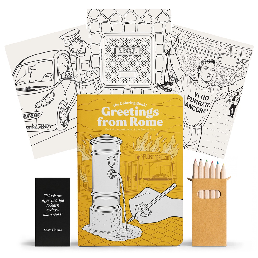 Coloring Book - Greetings From Rome
