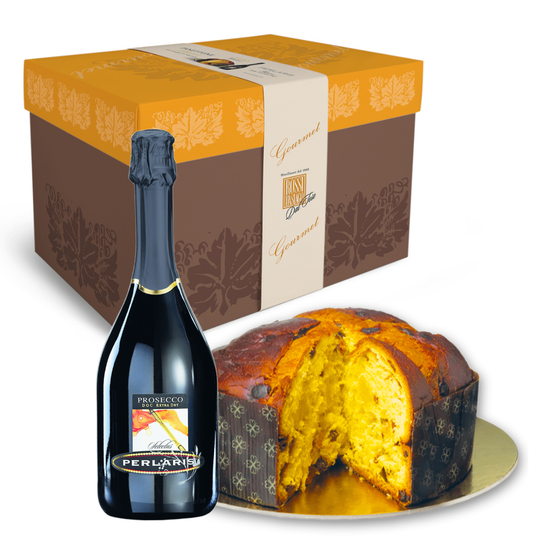 Christmas box spumante e panettone 