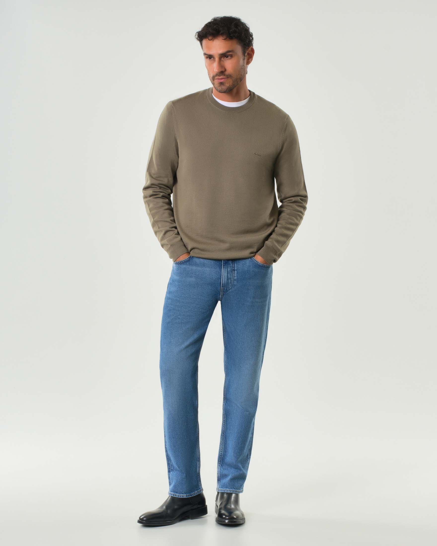 Jeans Delaware Boss slim-fit lavaggio chiaro super stone washed