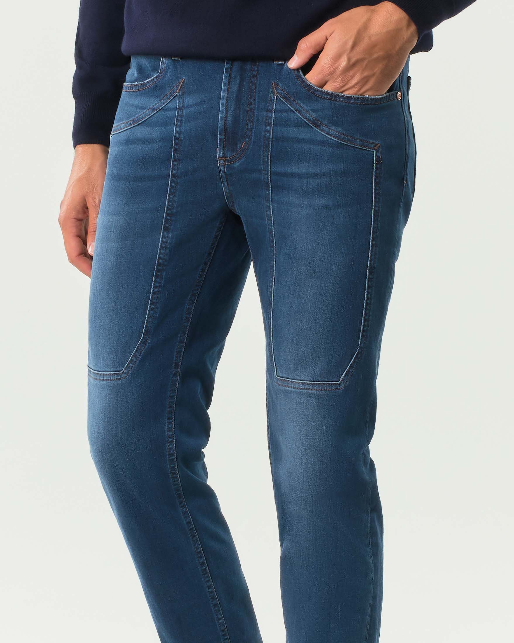 Pantaloni Jeans Joba1 Tasconato: Comfort E Robustezza, Taglia 46 Colore Scuro - 3