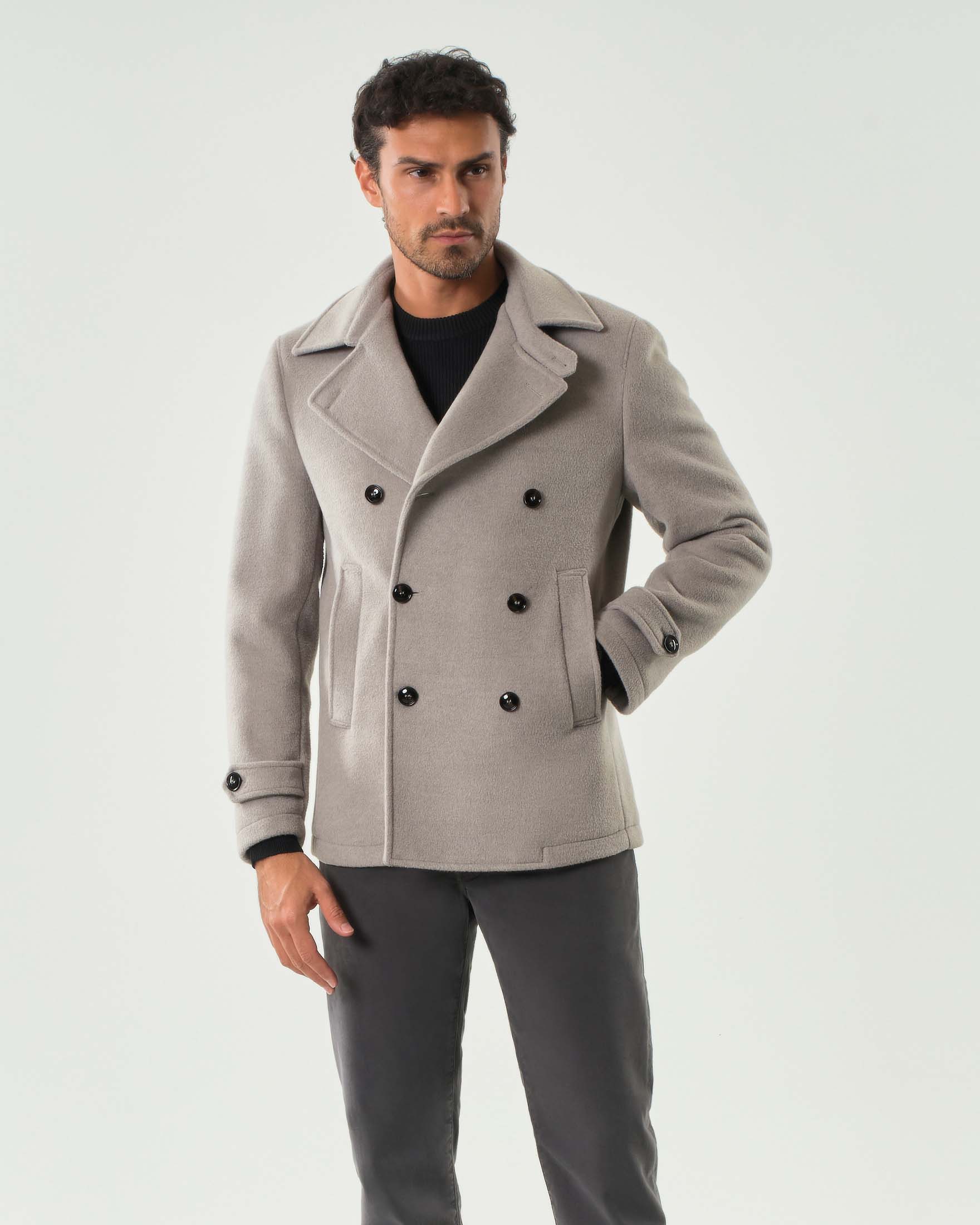 Caban Paul Baker grigio chiaro in misto lana image