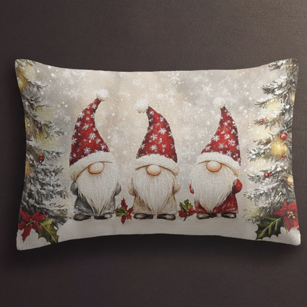Federa per cuscino a forma di albero di Natale, decorazione