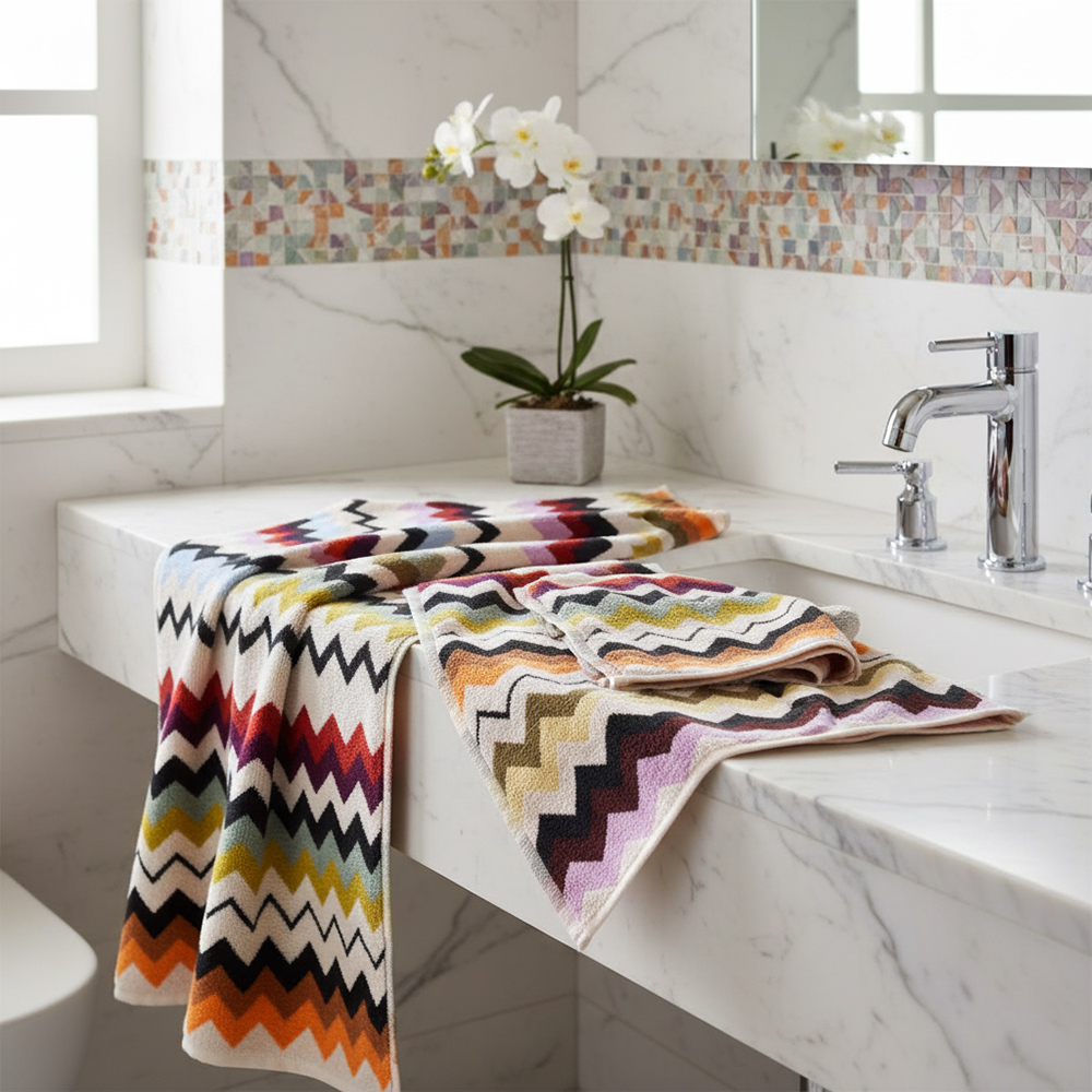 Missoni Home Murrina 100 Towel Set Face and Guest Sponge