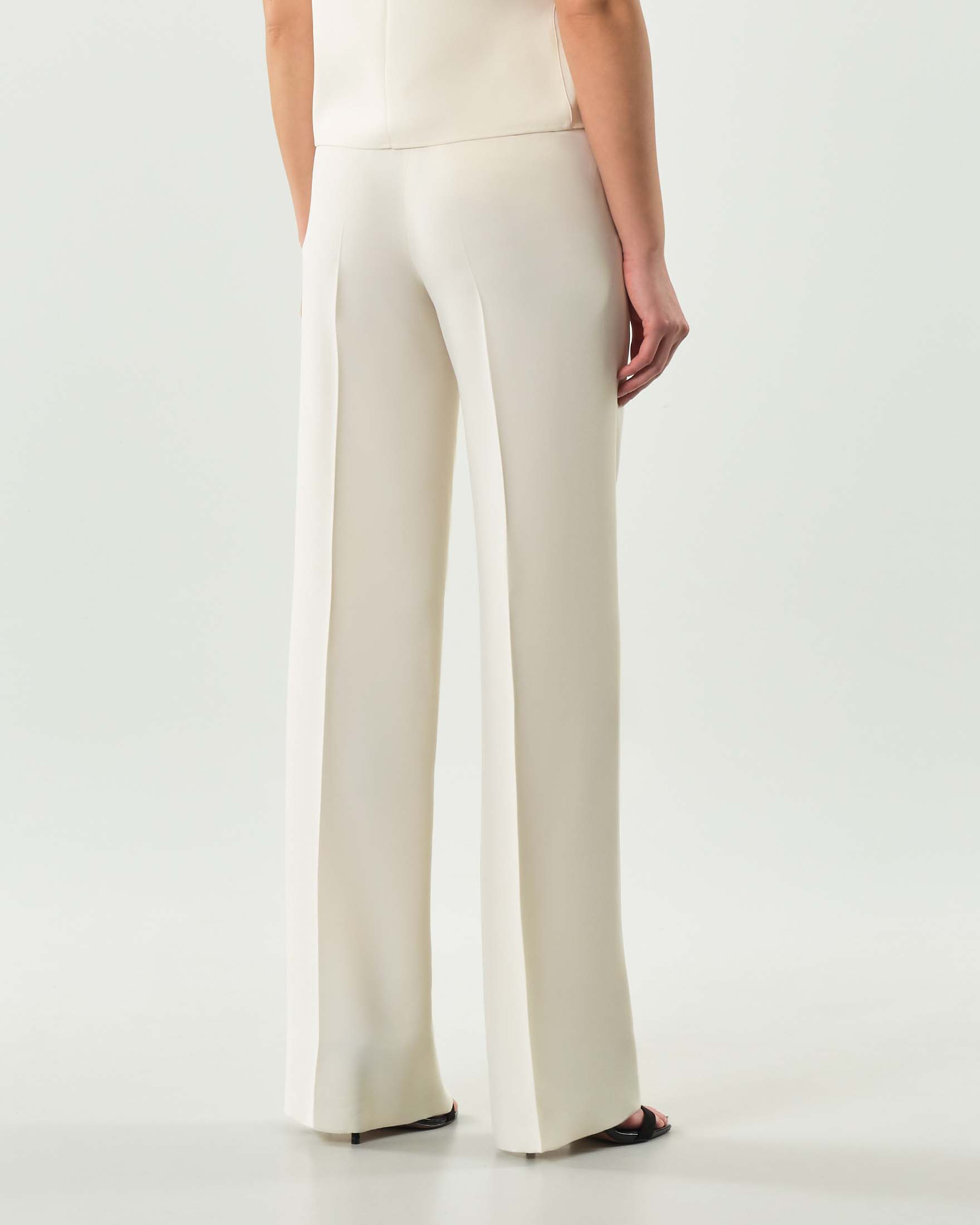 Cardigan bianco Marella in misto alpaca stretch dal fit boxy e giromanica sceso