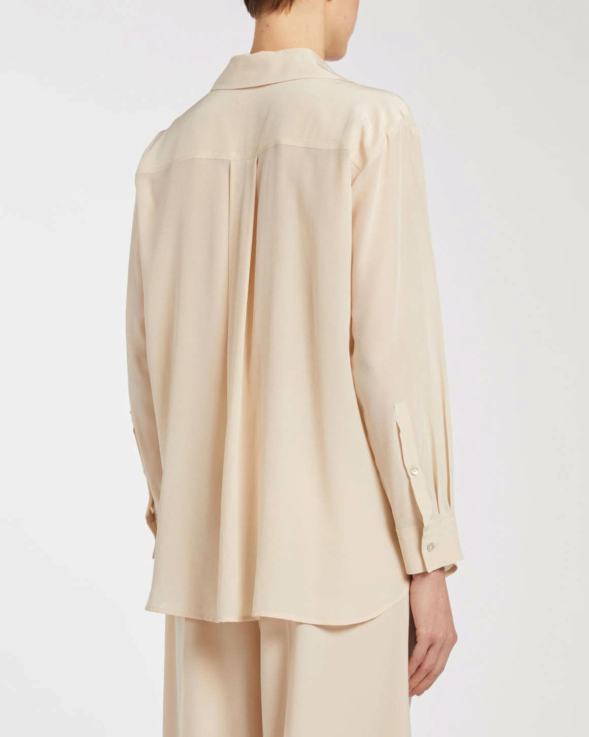 Camicia color panna Marella MONOCHROME in crepe di seta image