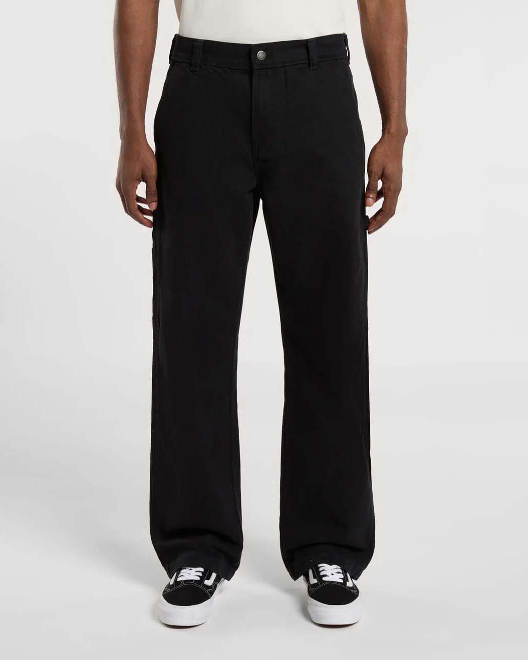 Pantalone carpenter Dickies nero in canvas di cotone