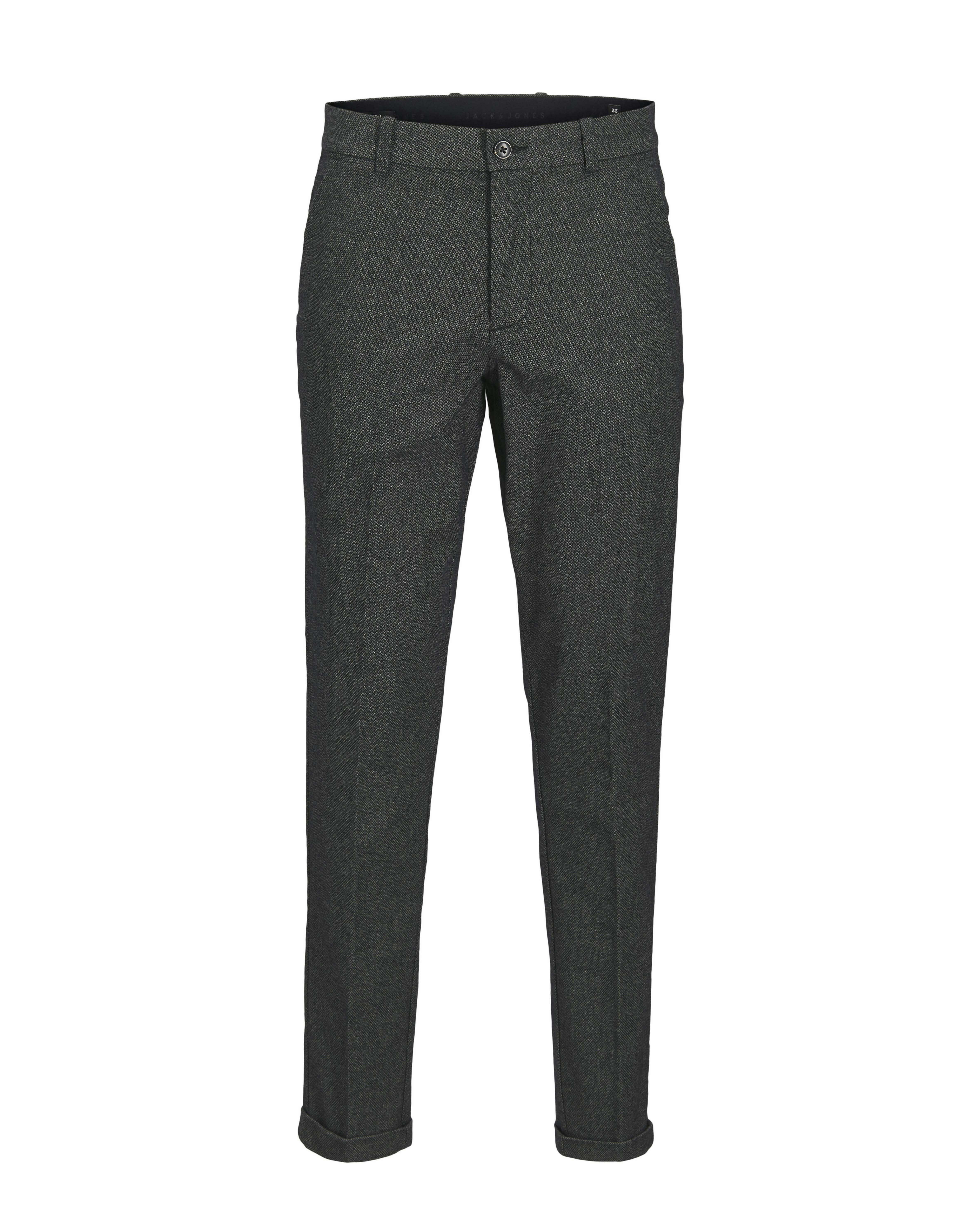 Pantaloni chino Jack & Jones antracite in misto cotone occhio di pernice
