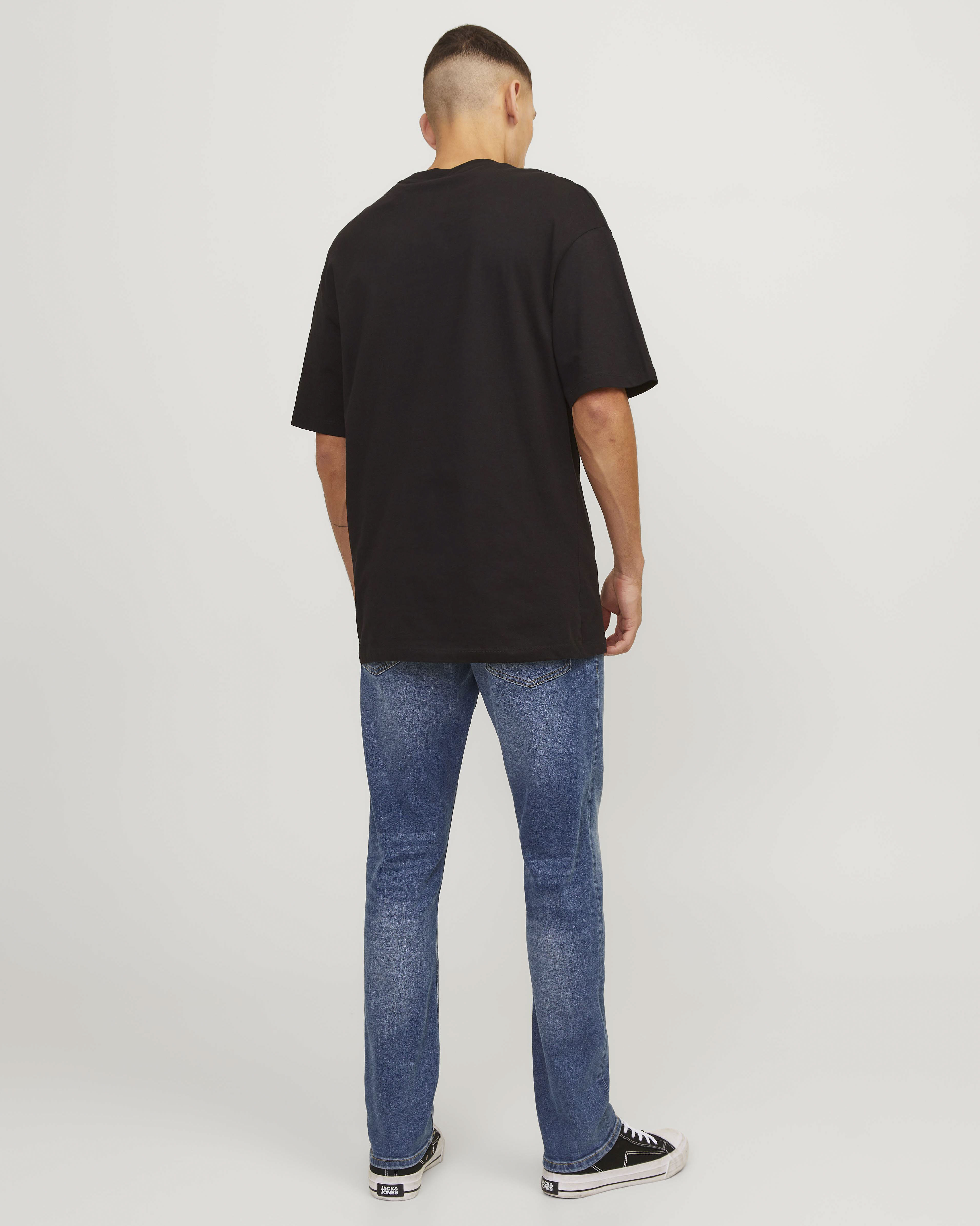 JACK & JONES Jeans Uomo Glenn Slim Fit - Vita Bassa, Patta Con Bottoni