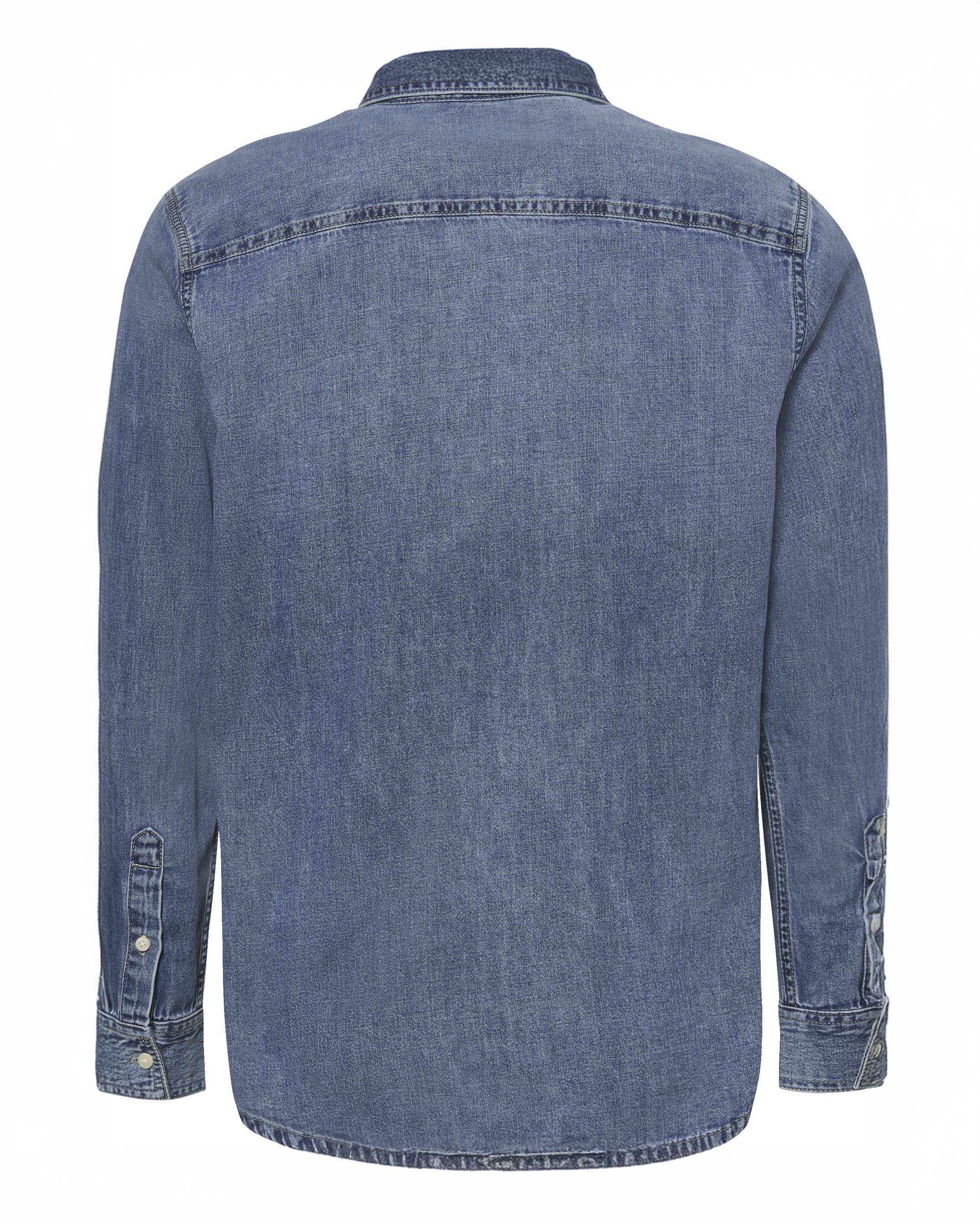 Camicia Calvin Klein Jeans in denim di puro cotone con taschino image