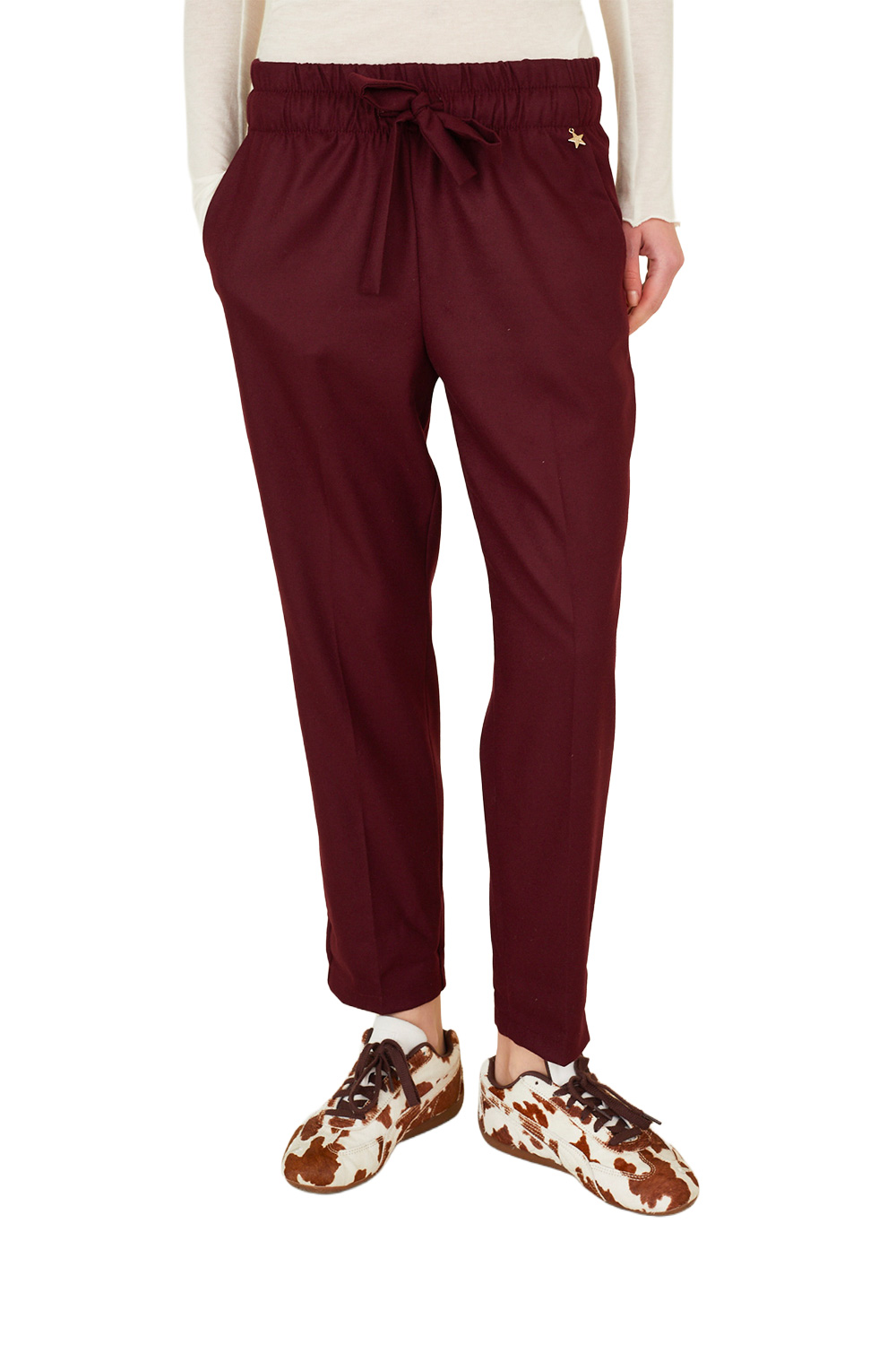 Pantalone con Elastico in Vita