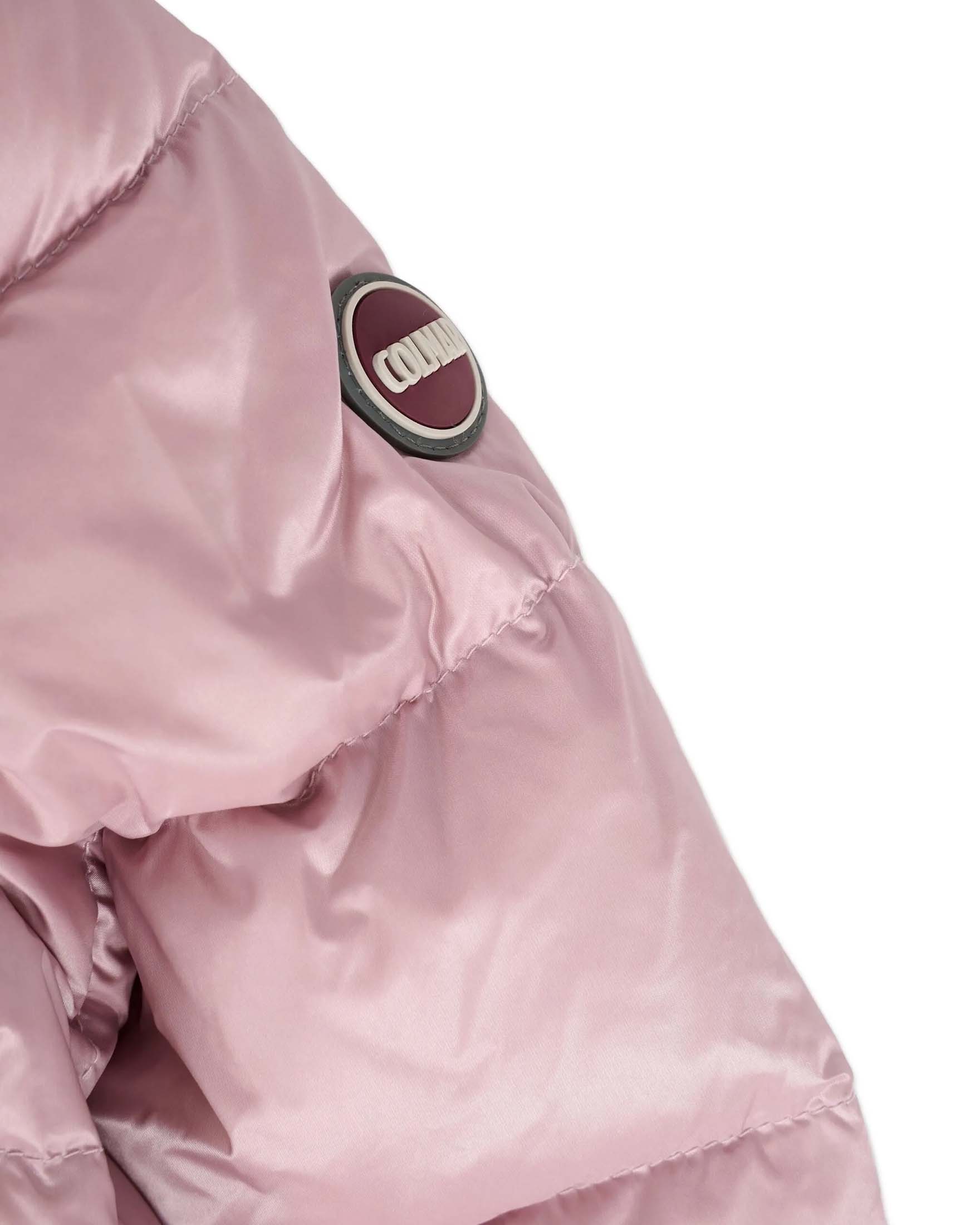 Piumino Colmar in nylon rosa imbottito con cappuccio image