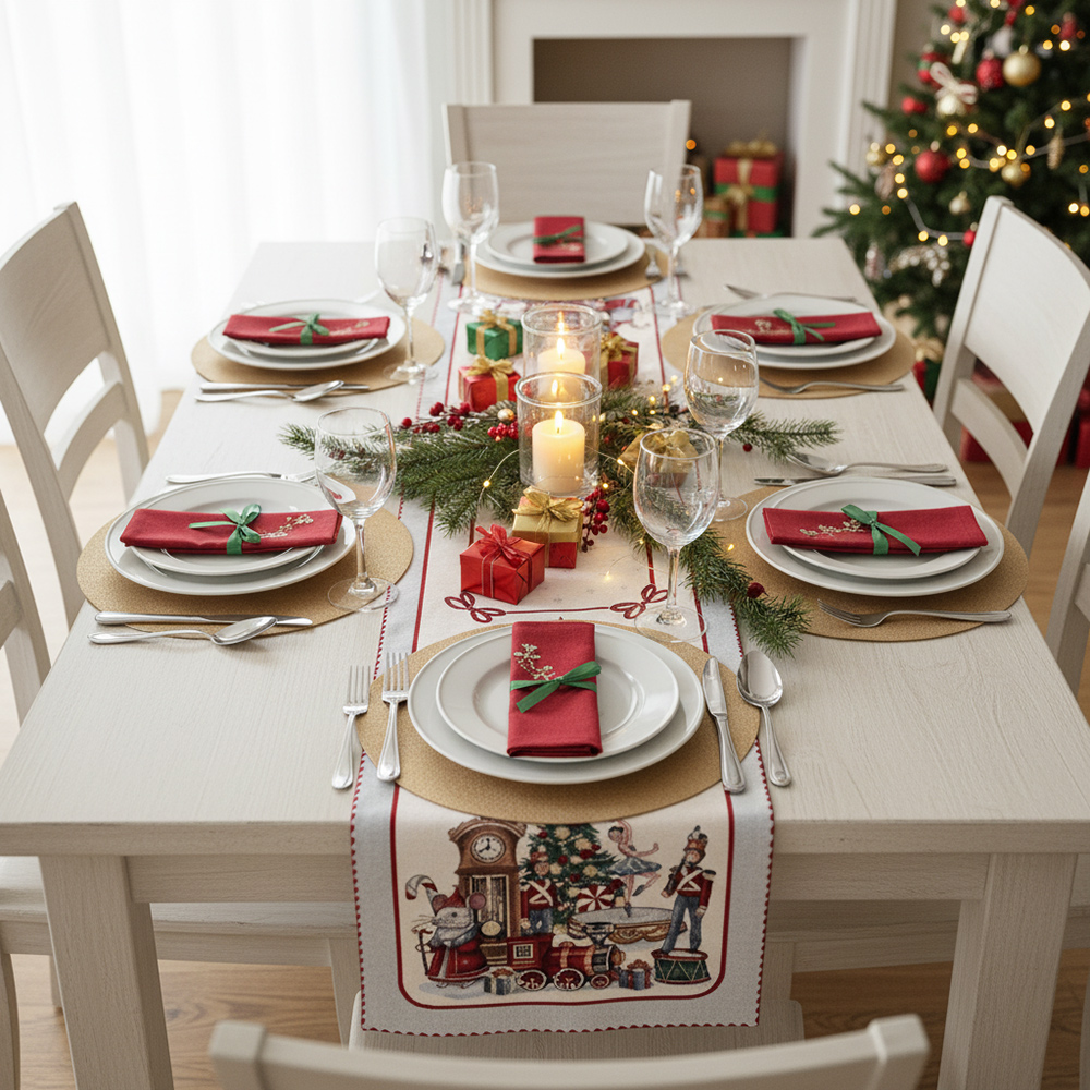 MODERNO Runner da Tavola in Tessuto Non Tessuto, Blu Scuro, 30 cm x 25 m - Decorazione per Tavolo, Feste di Compleanno, Matrimonio ed Eventi Festivi