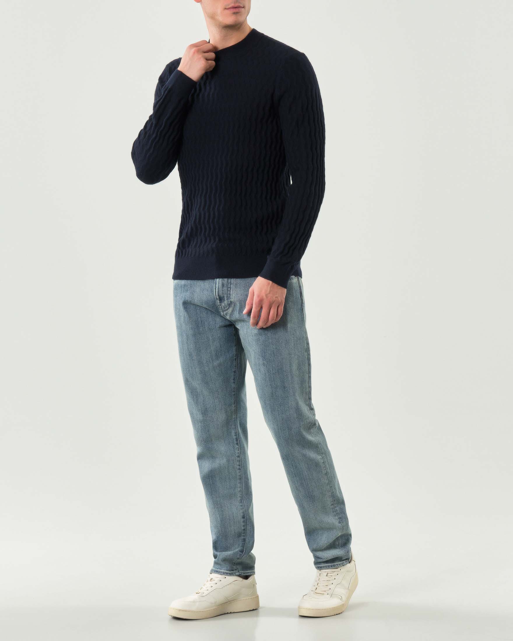 Jeans Armani Exchange J13 comfort-slim-fit lavaggio chiaro stone washed in cotone stretch