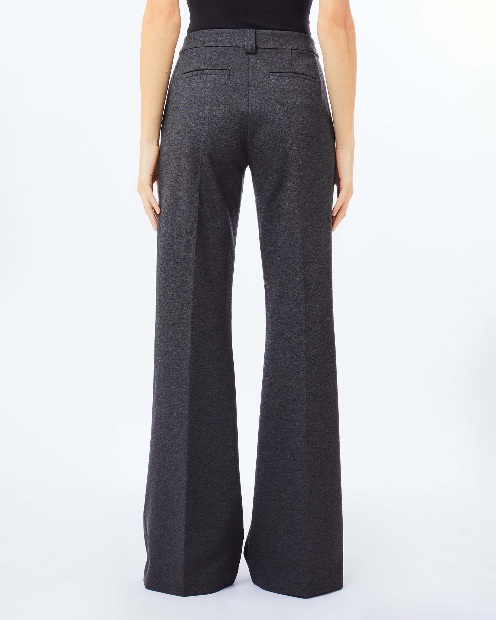 Pantaloni flare Liu Jo antracite in misto viscosa