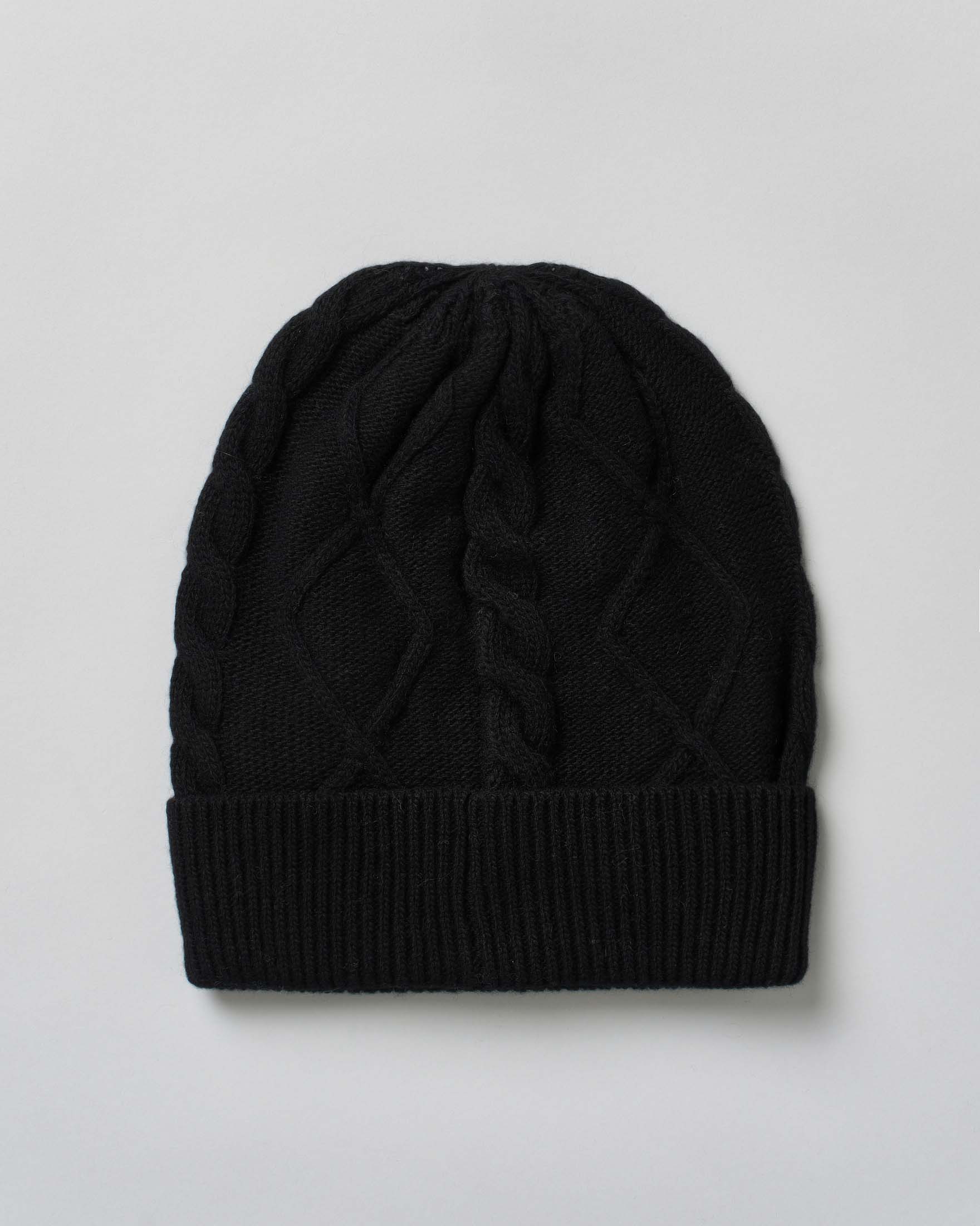 Berretto Kocca nero in misto lana a rombi tricot image