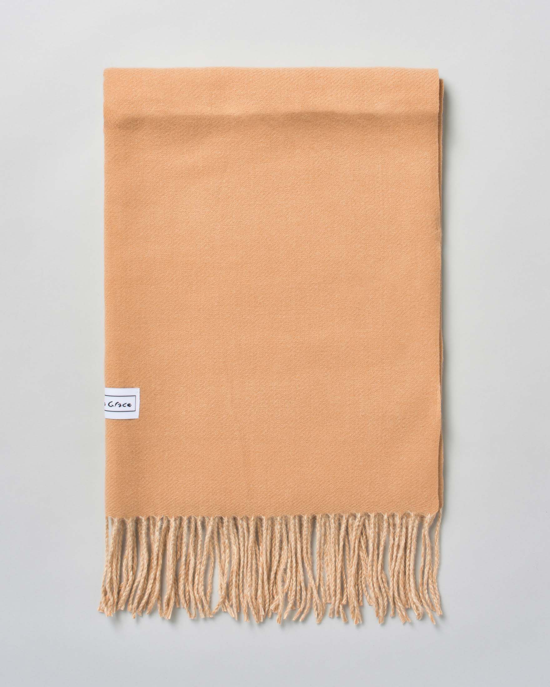 Sciarpa Manila Grace beige con frange