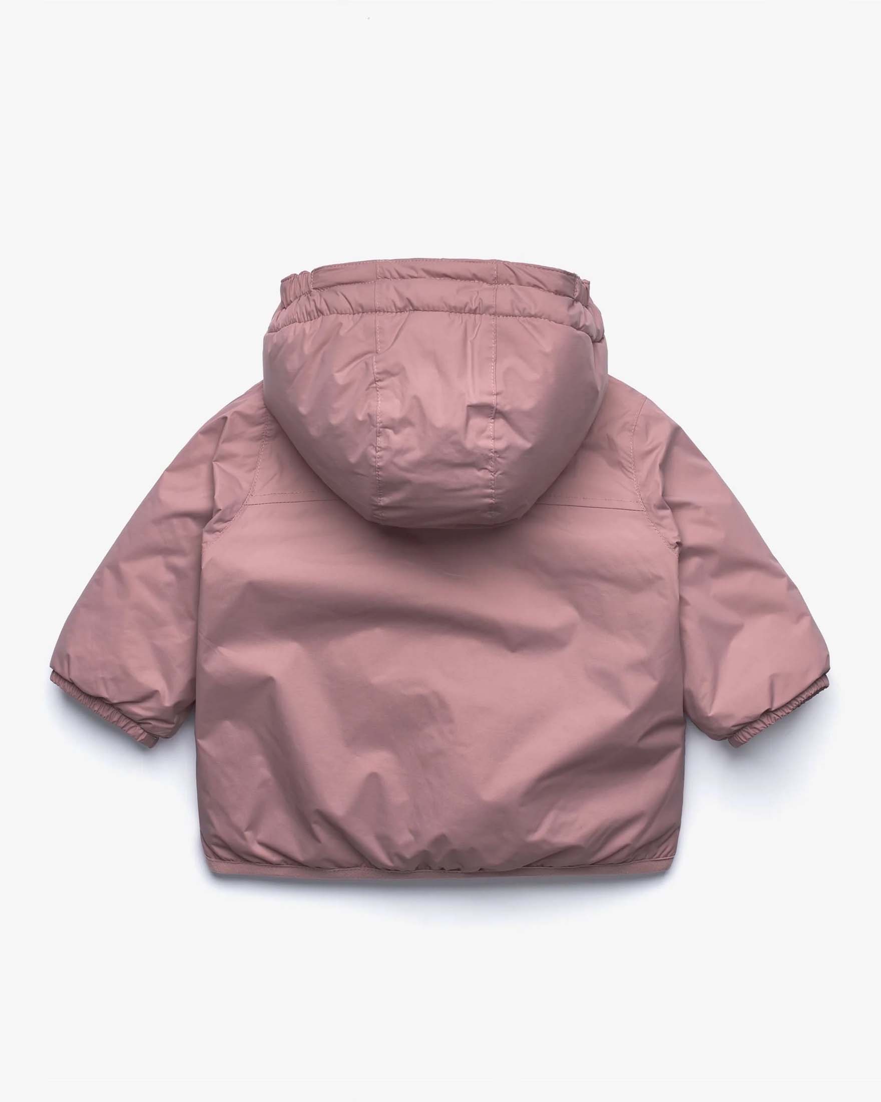 Giacca Claude K-way rosa antico con interno teddy image