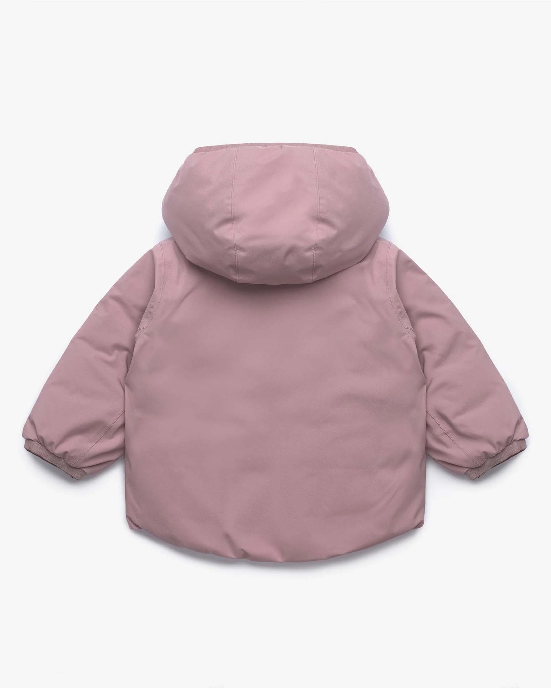 Giacca Jack K-way rosa reversibile con cappuccio