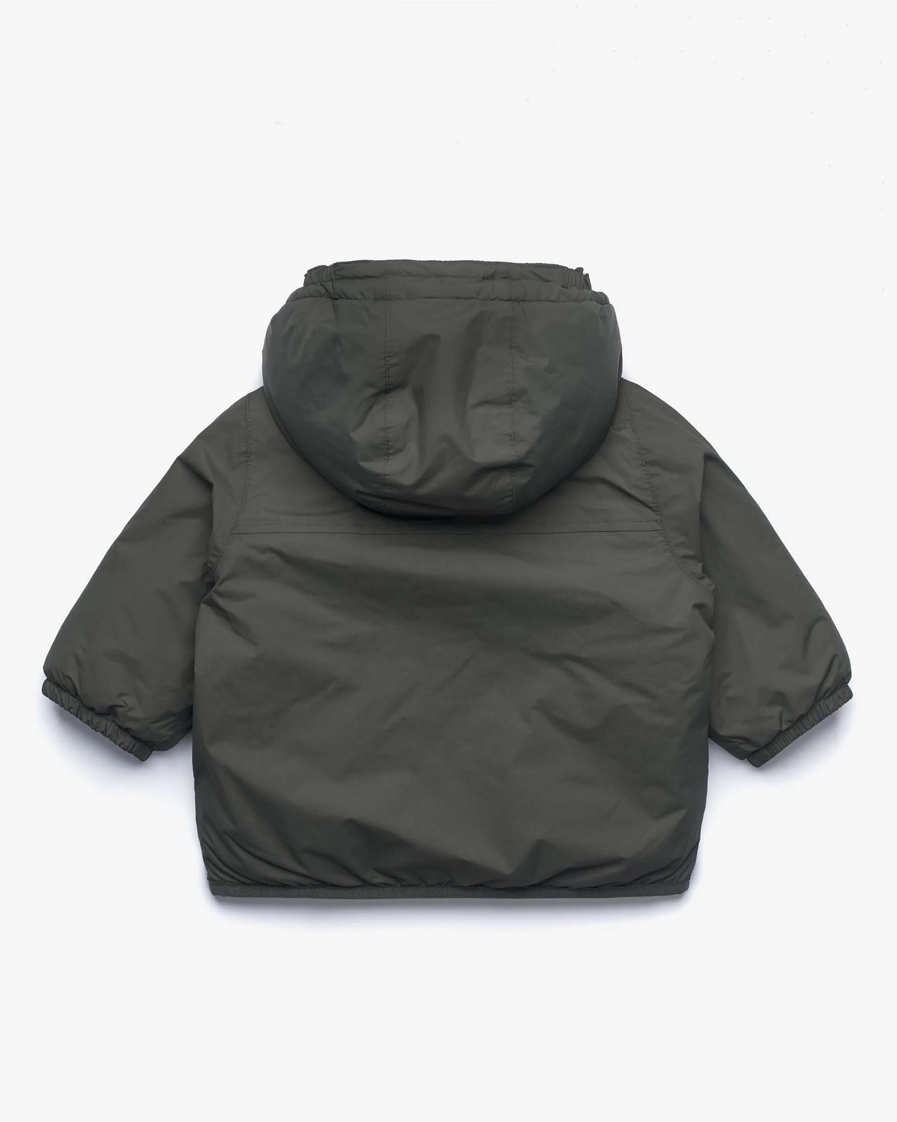 Giacca Claude K-way verde militare con interno teddy image