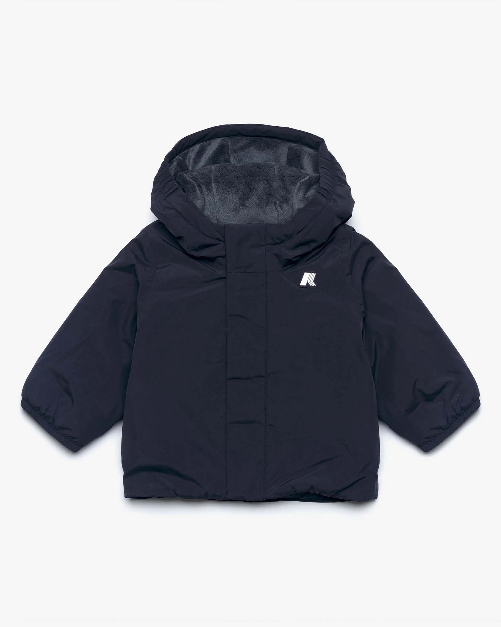 Giacca impermeabile e antivento Kway blu con interno in PrimaLoft