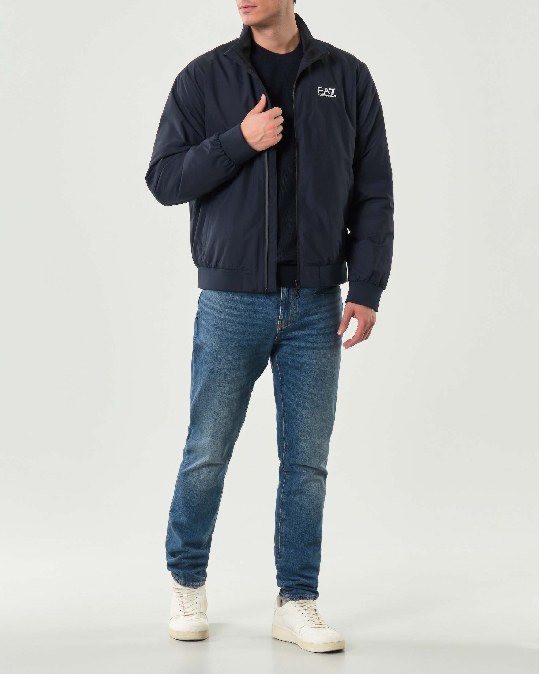 Giubbino sailor EA7 blu con zip termonastrata