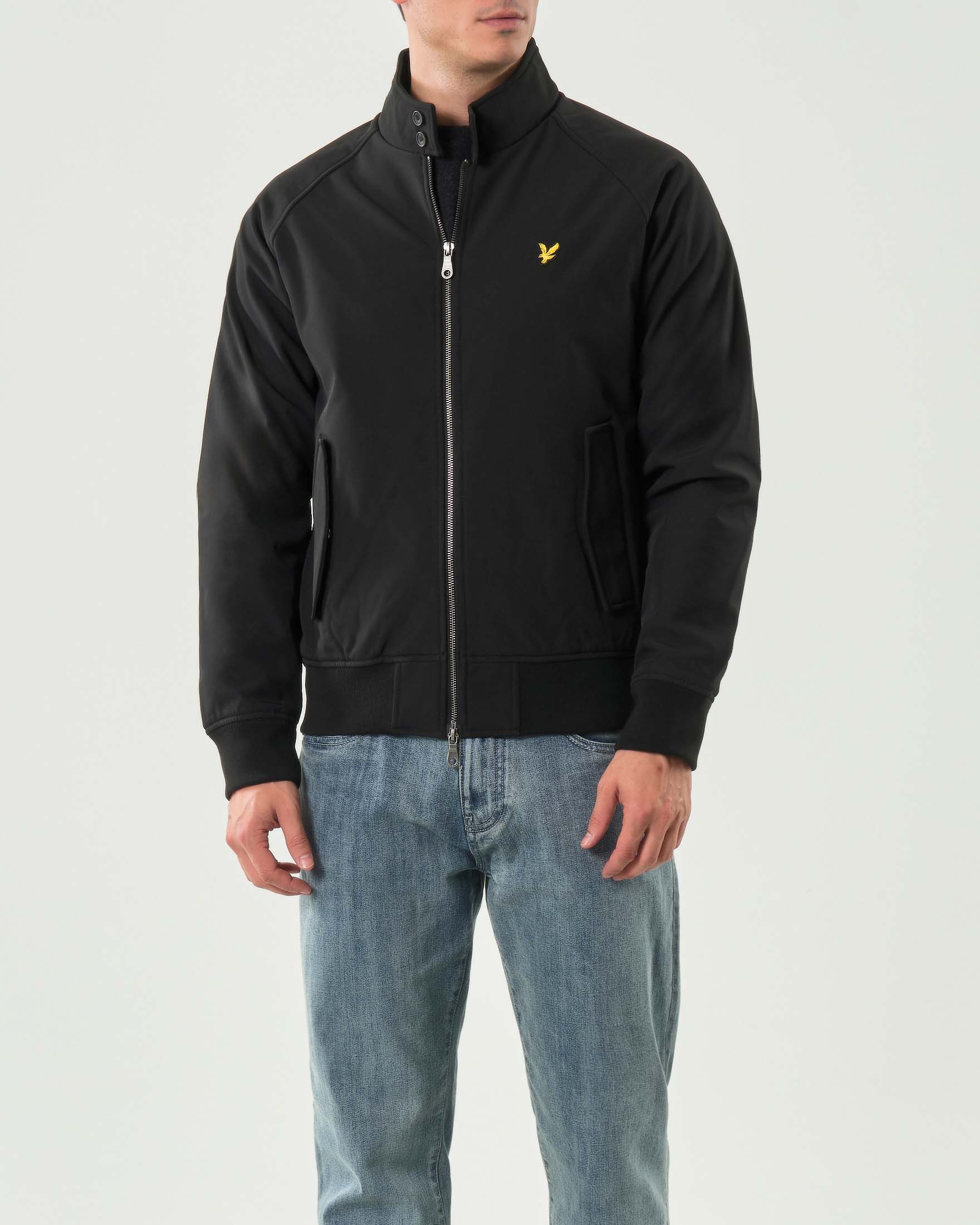 Giubbino sailor Lyle & Scott nero in softshell con interno in pile image