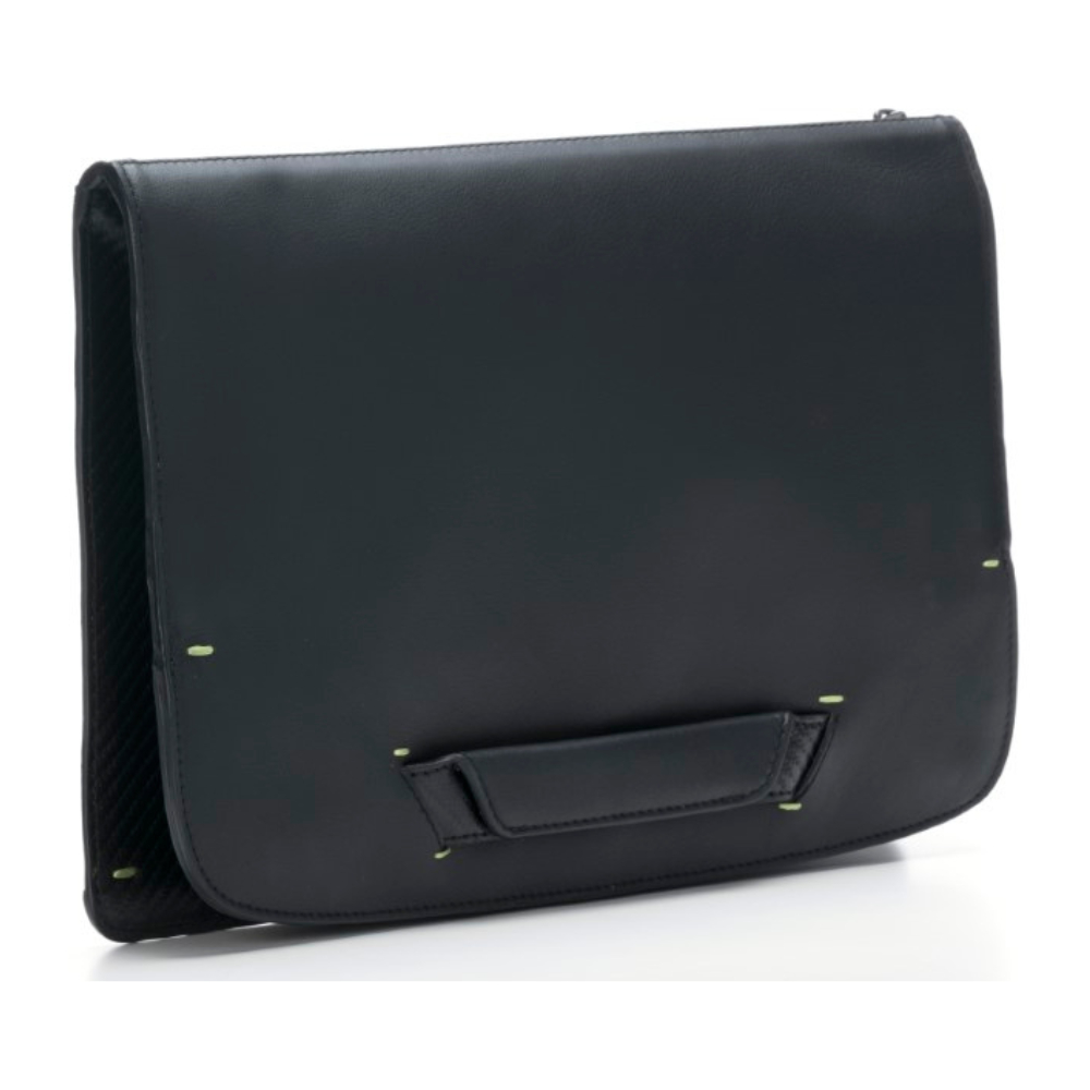 Pininfarina Folio Icon – Borsa Uomo in Nappa con Tracolla e finiture Carbonio