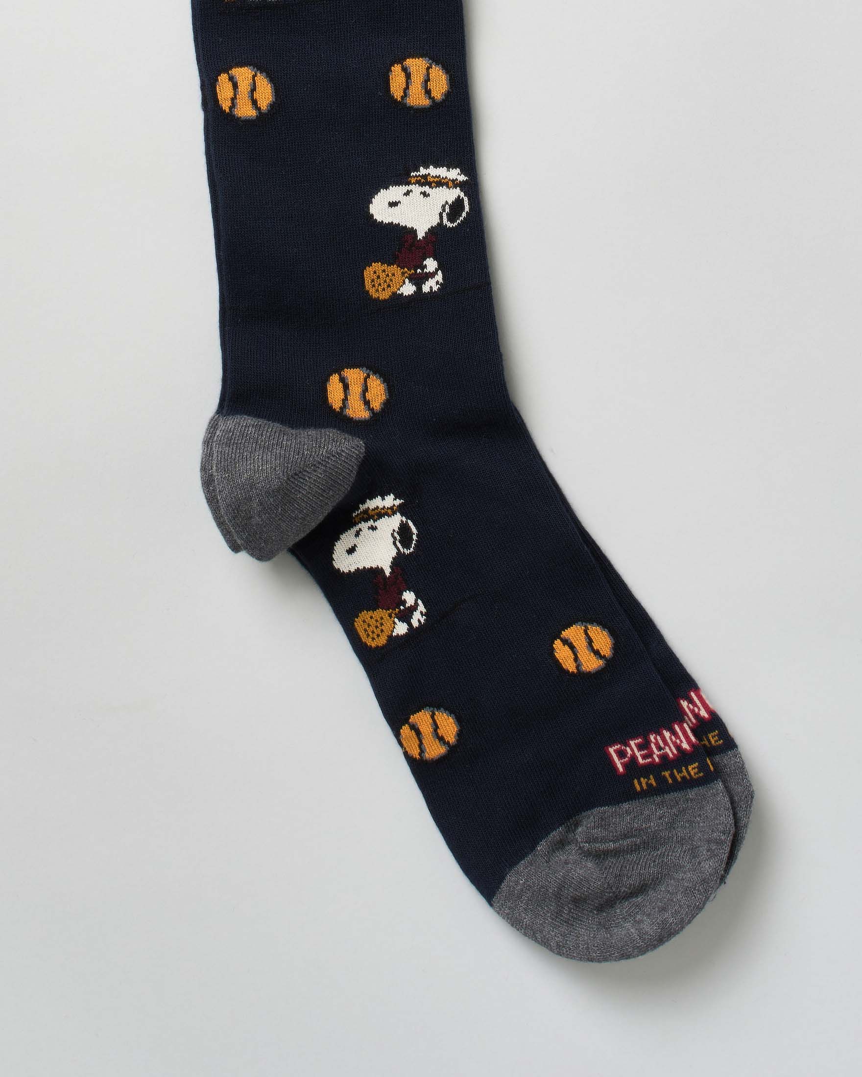 Calzino In The Box lungo grigio in fantasia Snoopy padel image