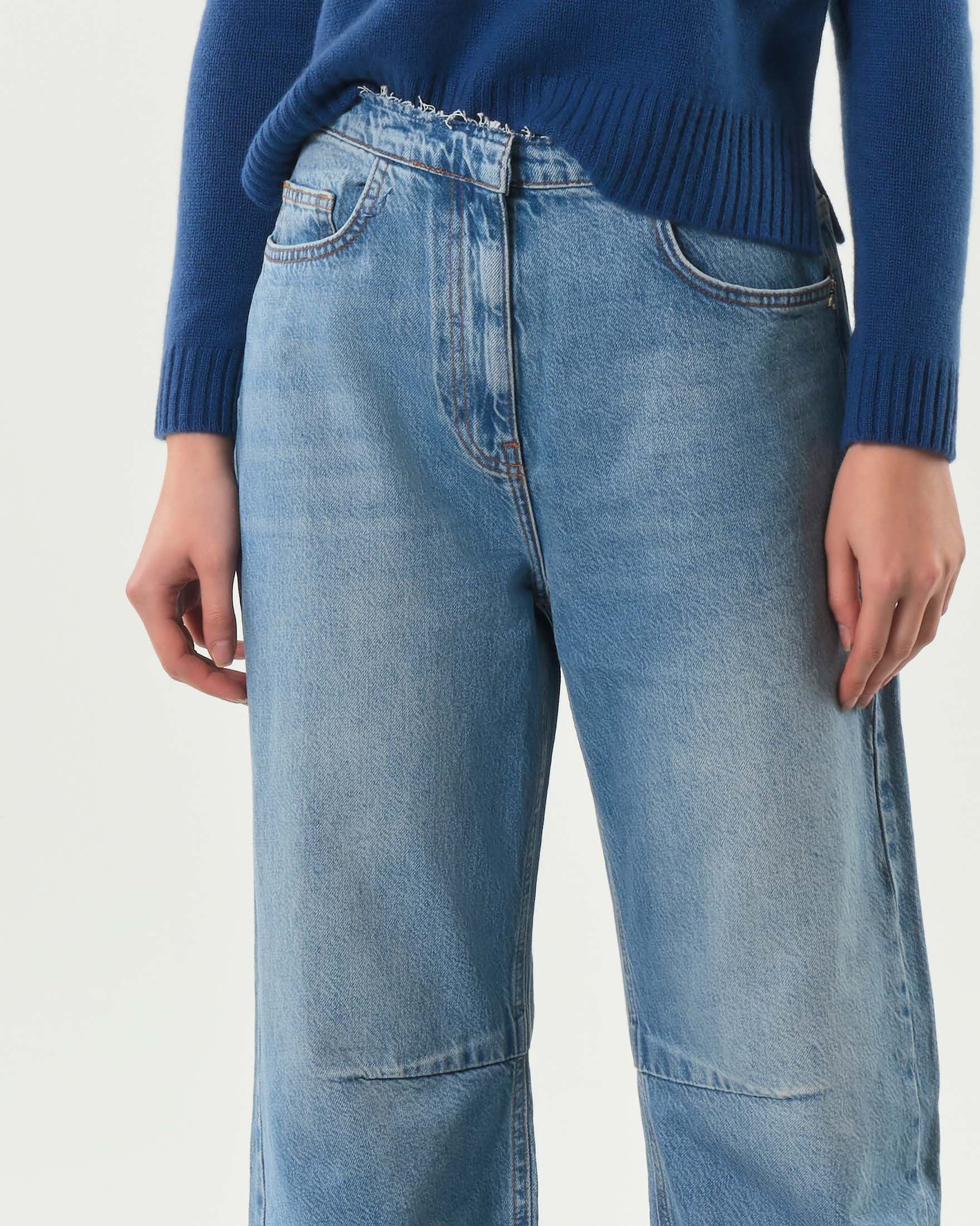 Jeans Patrizia Pepe baloon-fit lavaggio super stone washed in cotone
