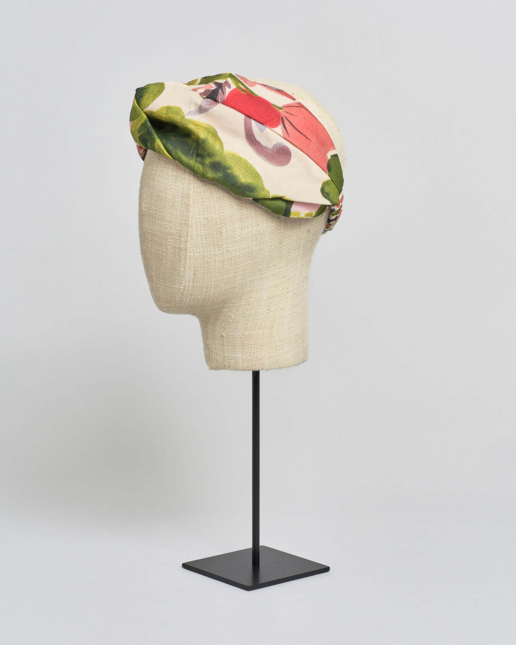 Fascia per capelli avorio One Hundred Stars a fantasia papaveri in misto modal e cupr