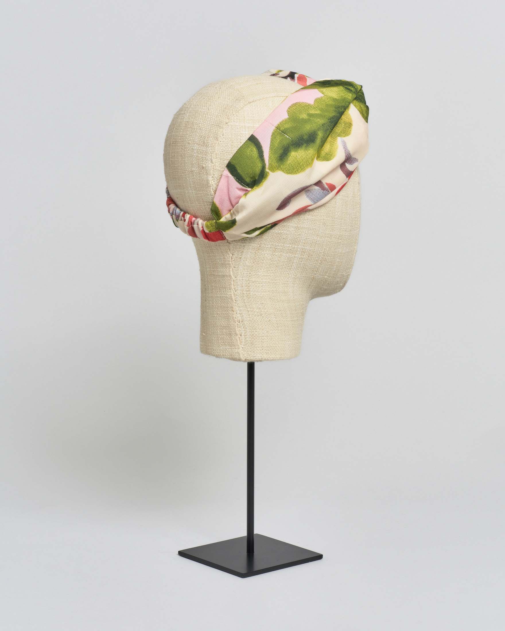 Fascia per capelli avorio One Hundred Stars a fantasia papaveri in misto modal e cupr image