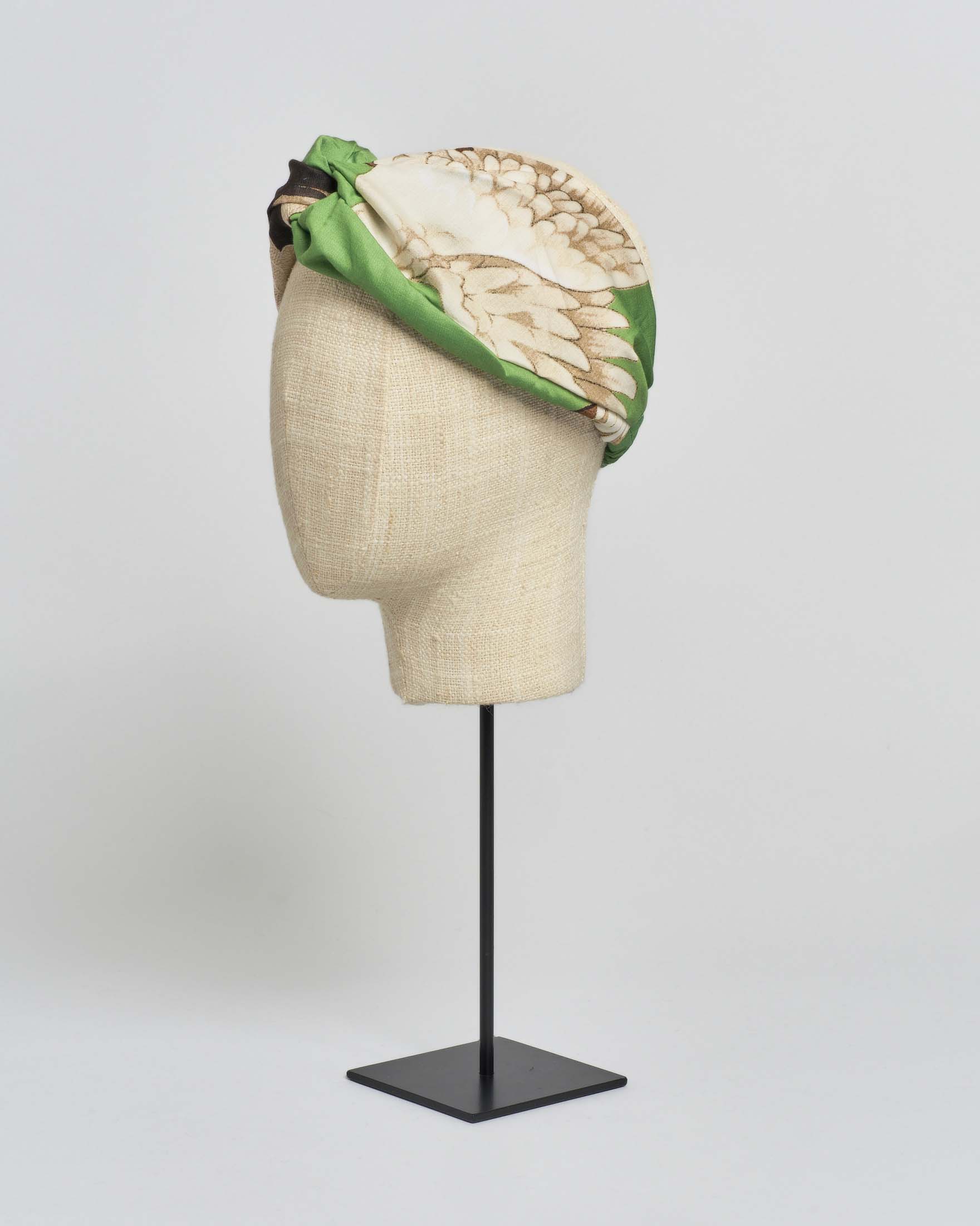 Fascia per capelli verde One Hundred Stars a fantasia cicogne in misto modal e cupr